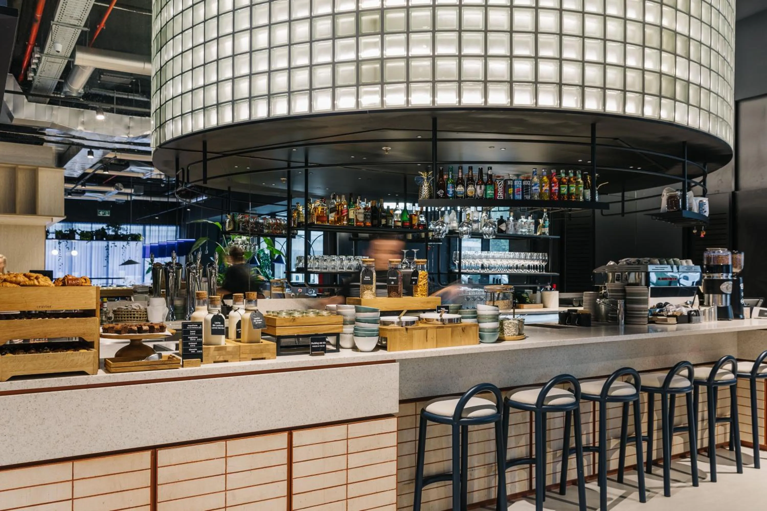 Buffet breakfast in The Social Hub San Sebastian Extended Stay