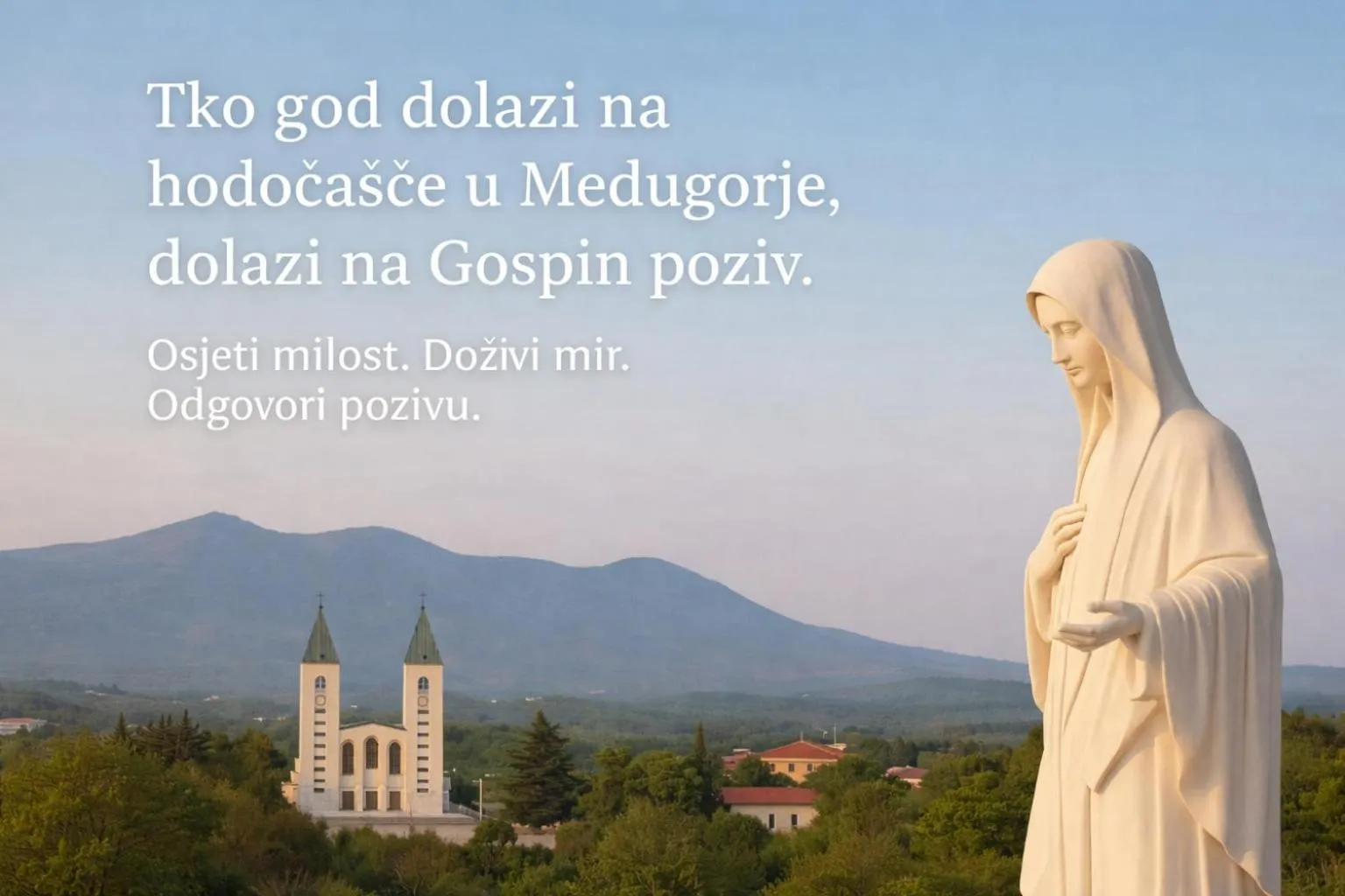 Text overlay in Pansion Ana Medjugorje