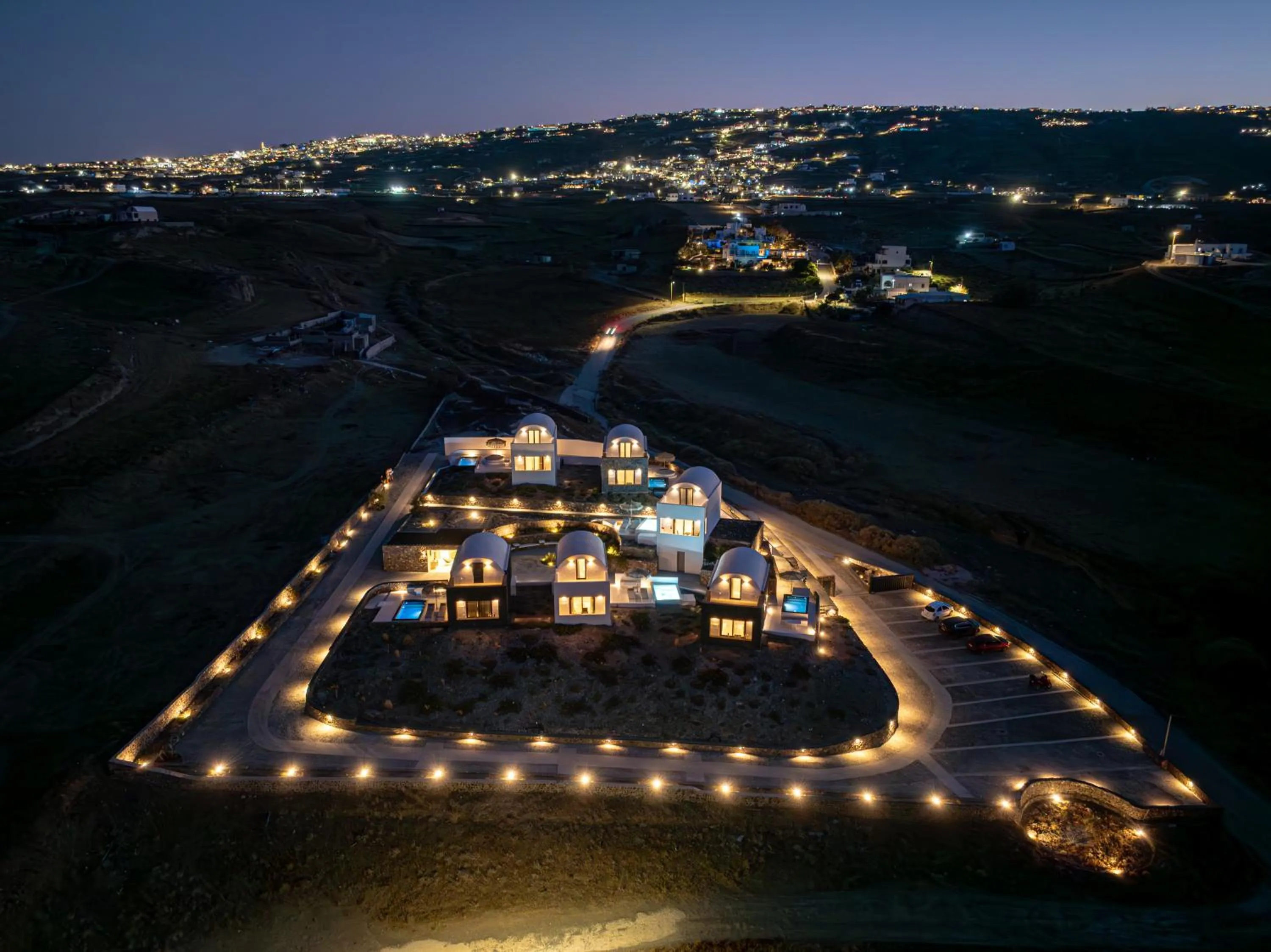 Bird's eye view in San Nectar Luxury Villas