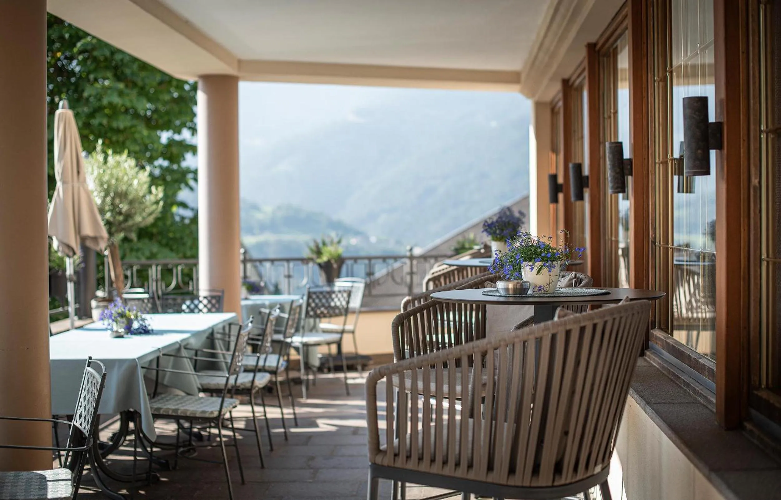 Balcony/Terrace in Taubers Unterwirt Aktiv & Vitalhotel
