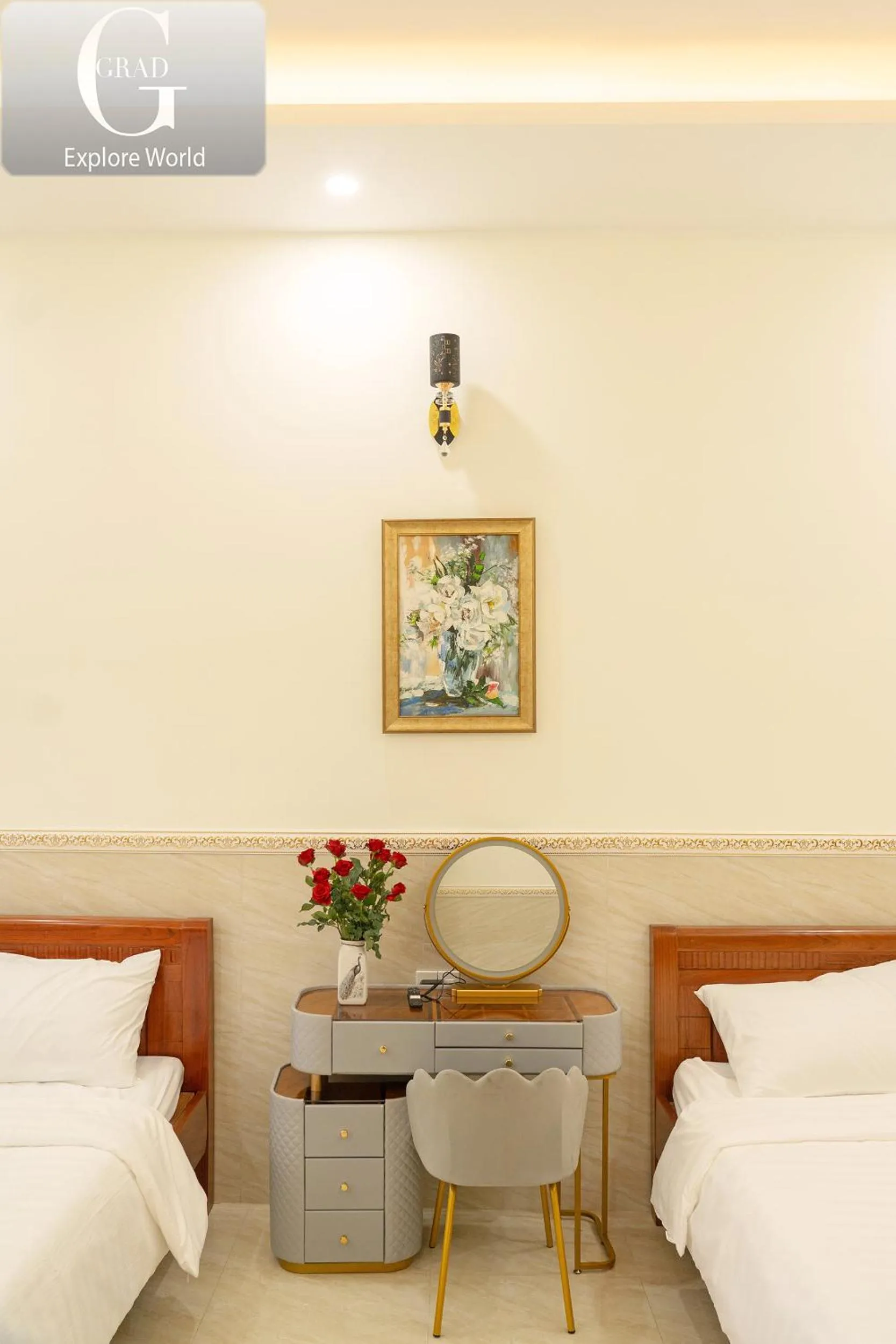 Living room, Bed in Hoang Yen Villa & Coffee