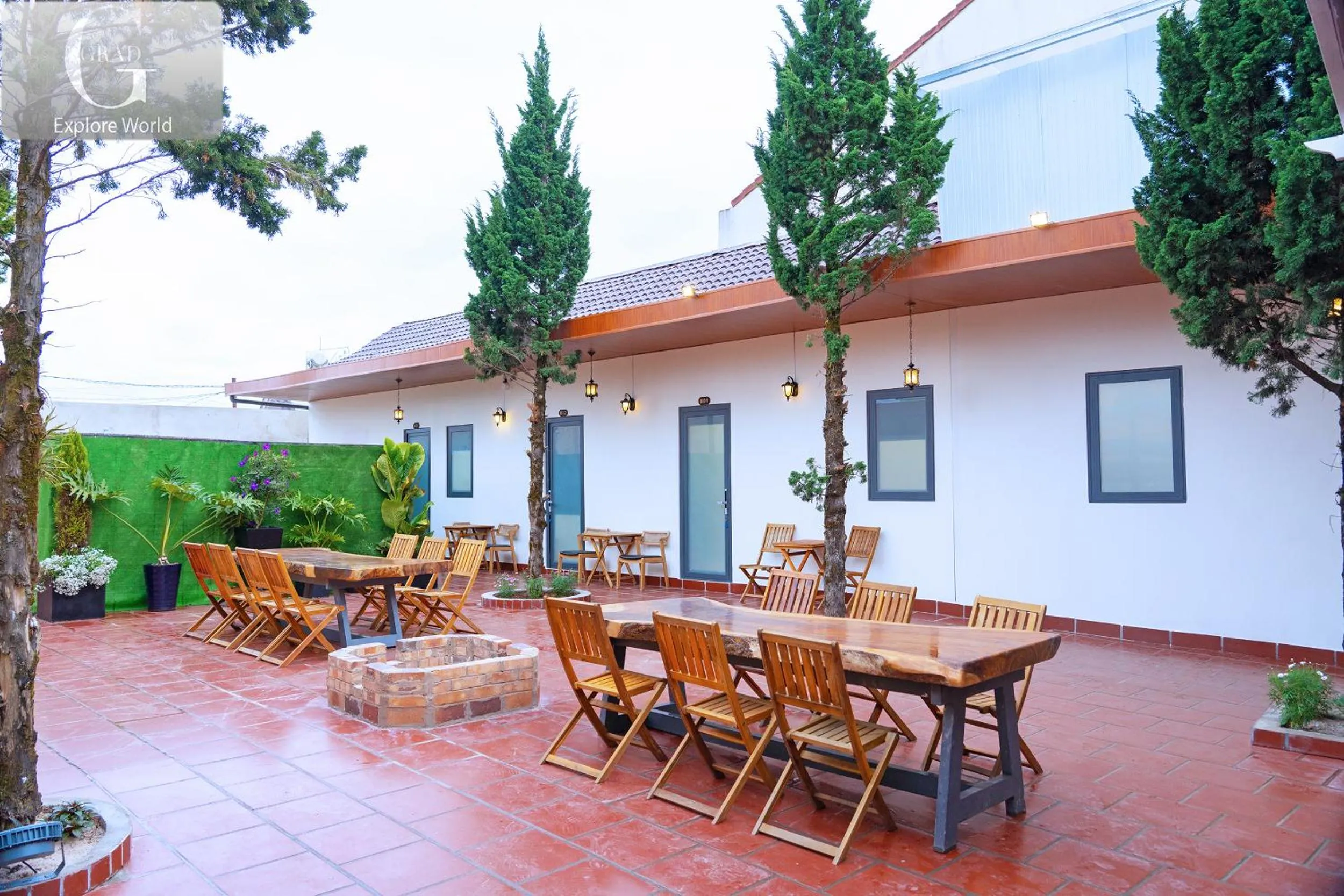 Patio in Hoang Yen Villa & Coffee