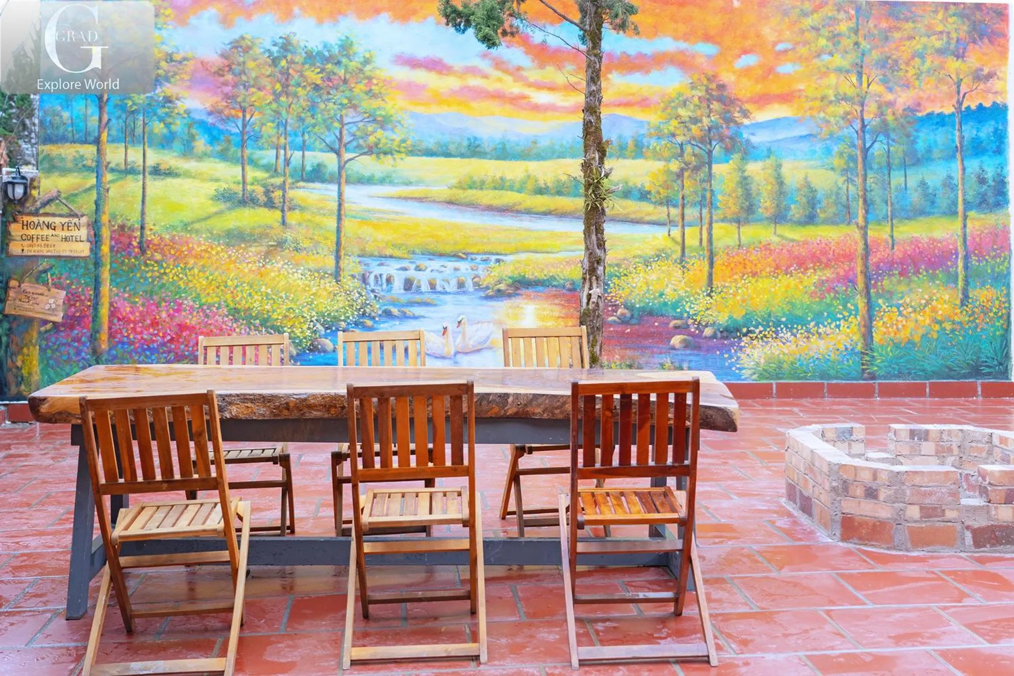 Patio in Hoang Yen Villa & Coffee