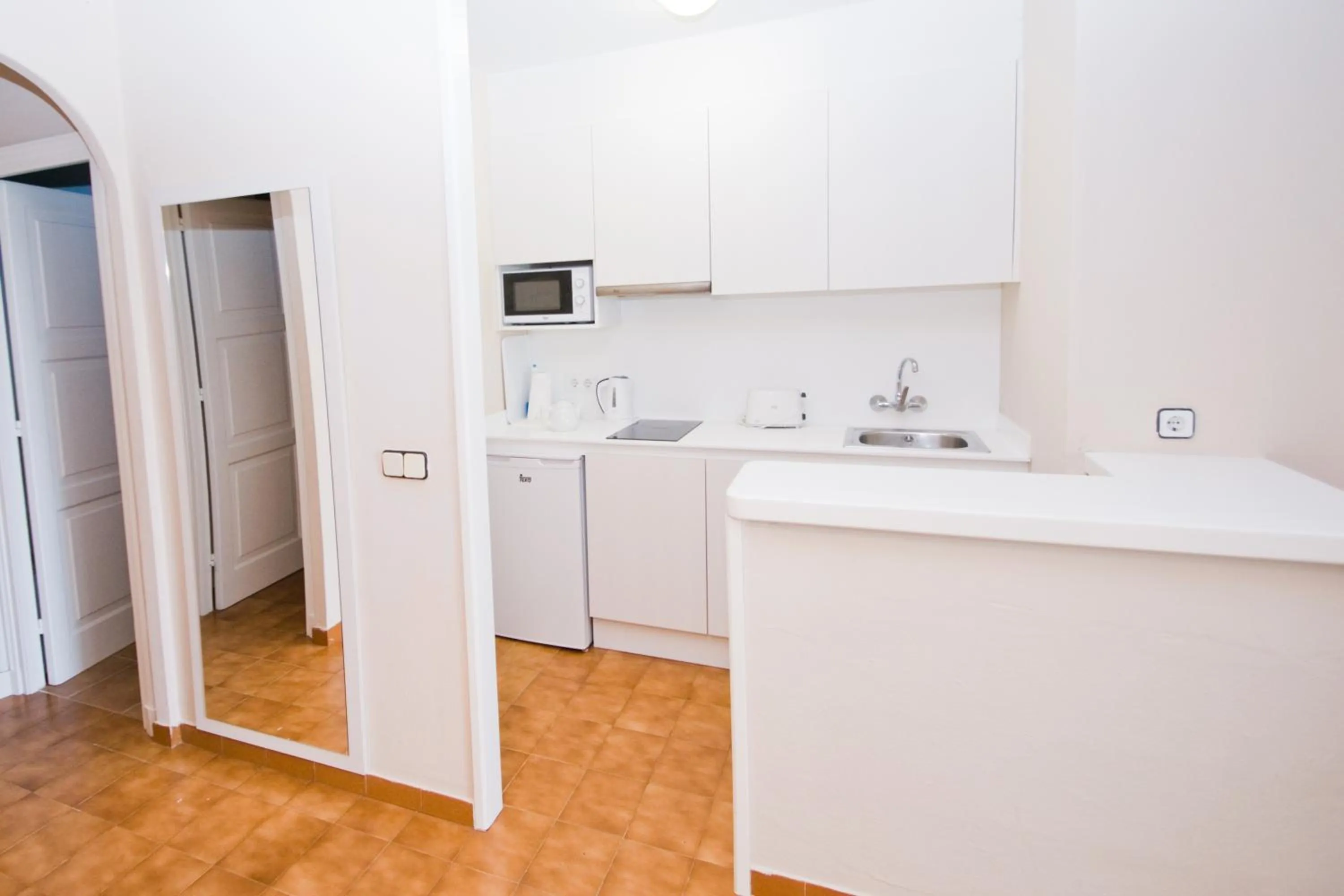 Kitchen or kitchenette in Siesta Mar Apartamentos