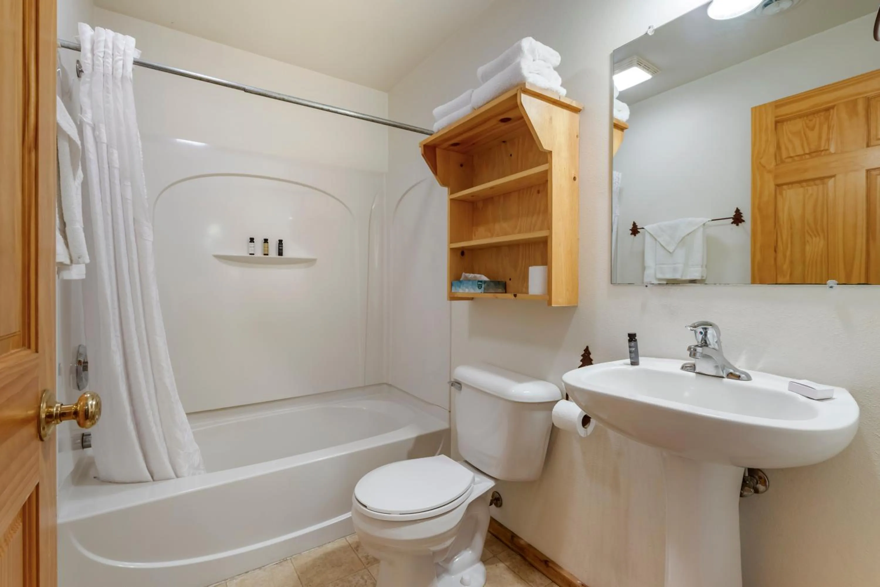 Shower in Three Bears Resort Waterpark Near Tomah Ascend Collection