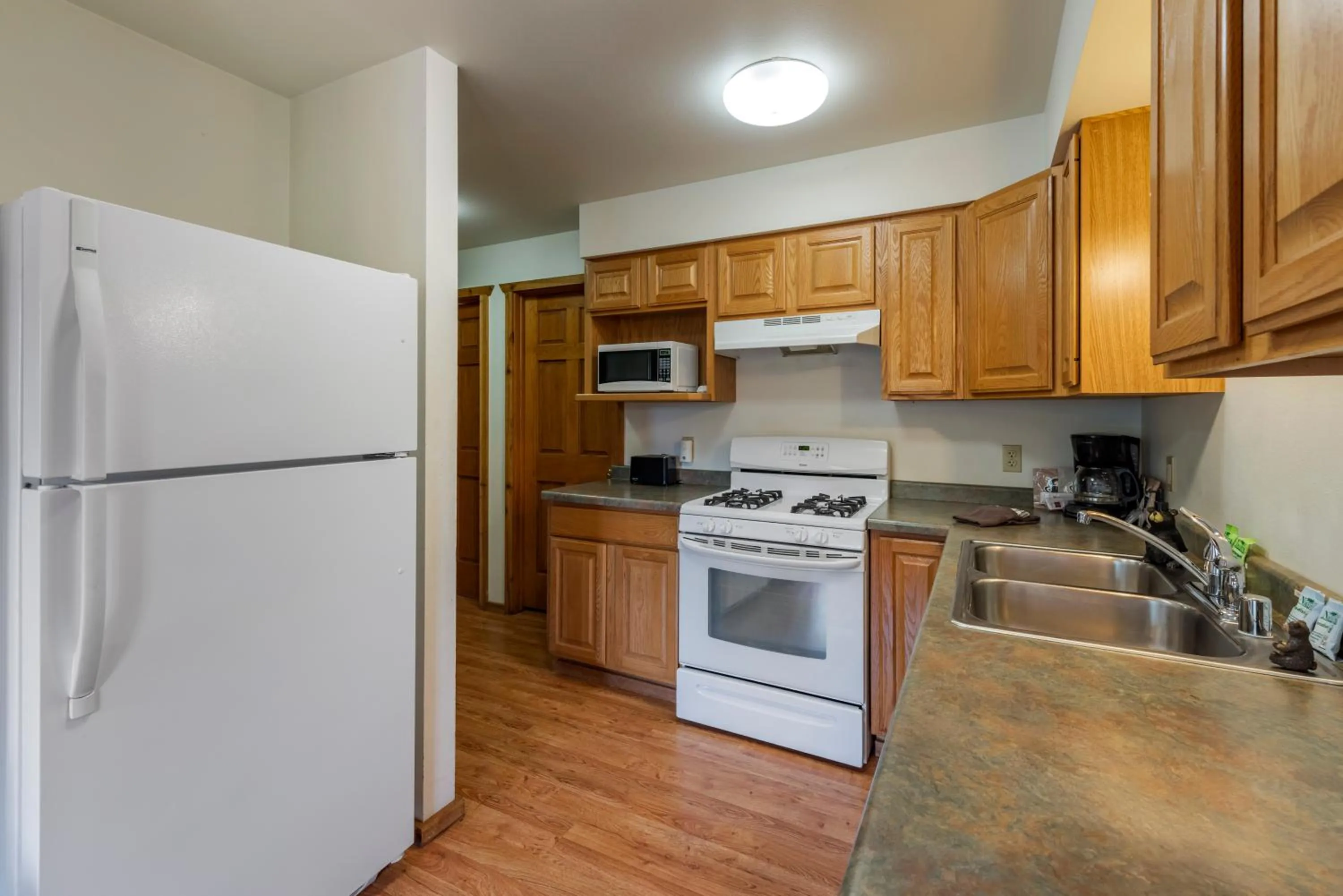 Kitchen or kitchenette in Three Bears Resort Waterpark Near Tomah Ascend Collection
