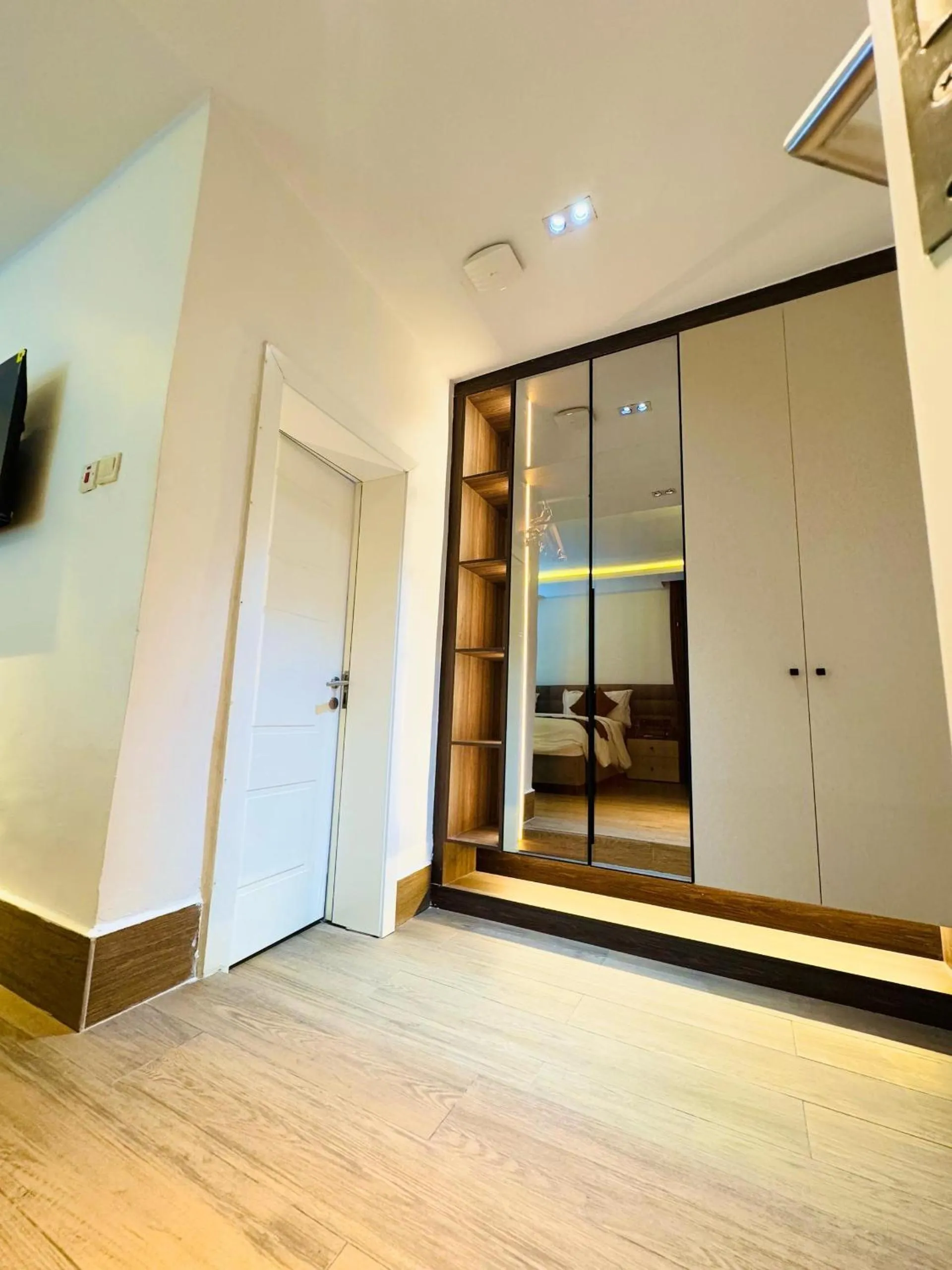 Bed in Bolton White Residence