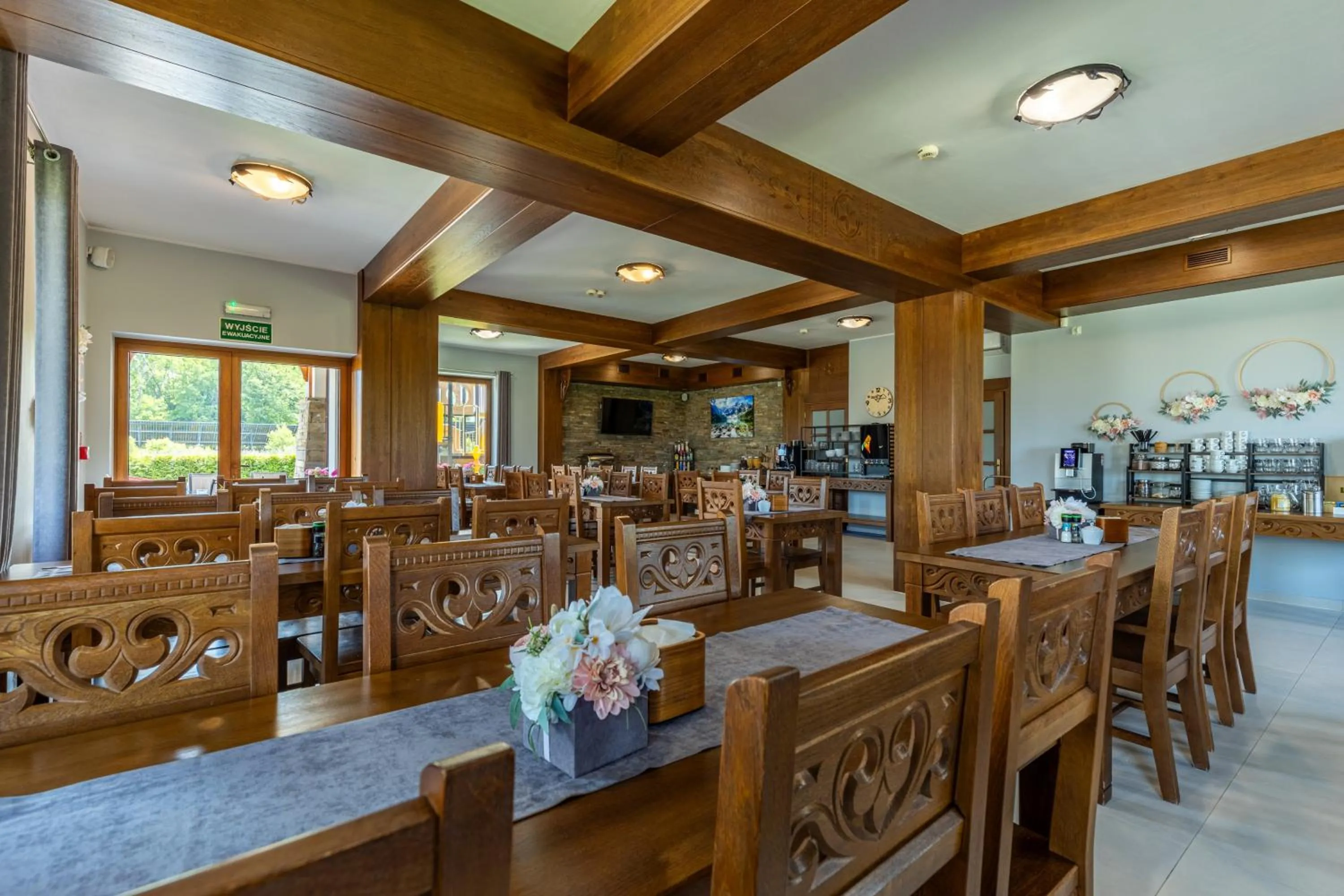 Dining area in Willa Skałka