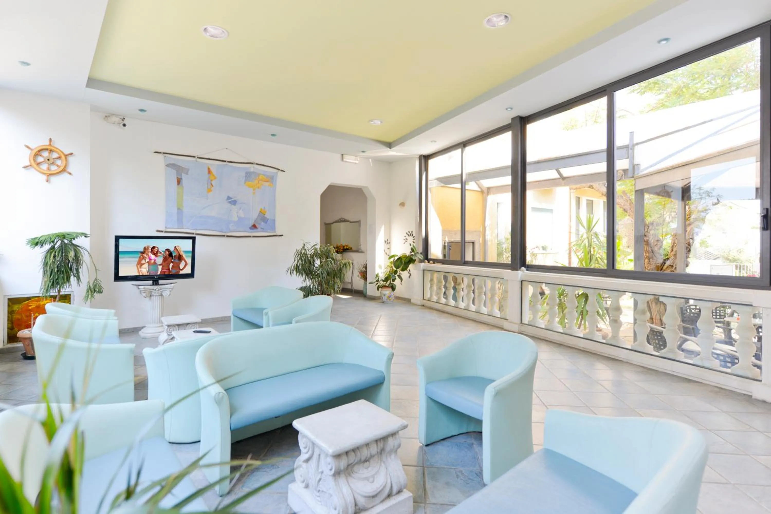 Lobby or reception in Hotel Flora