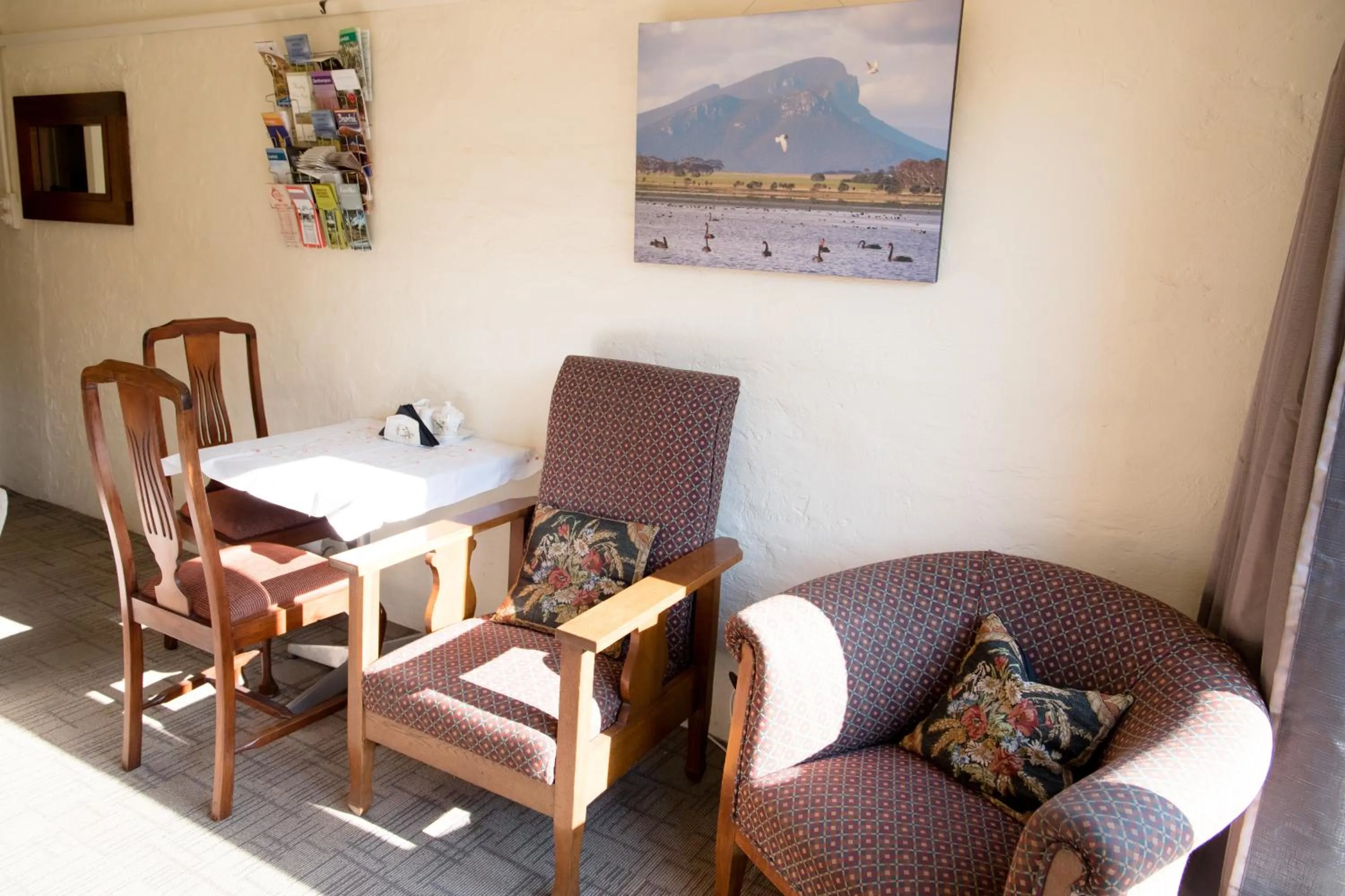 Seating area in Pierrepoint Accommodation