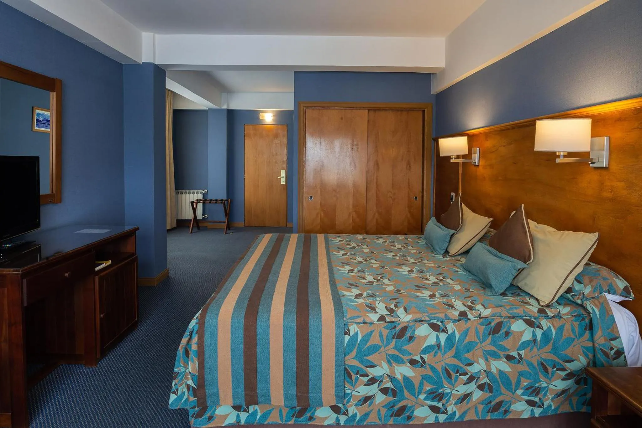 Bed in Hotel Tierra del Fuego