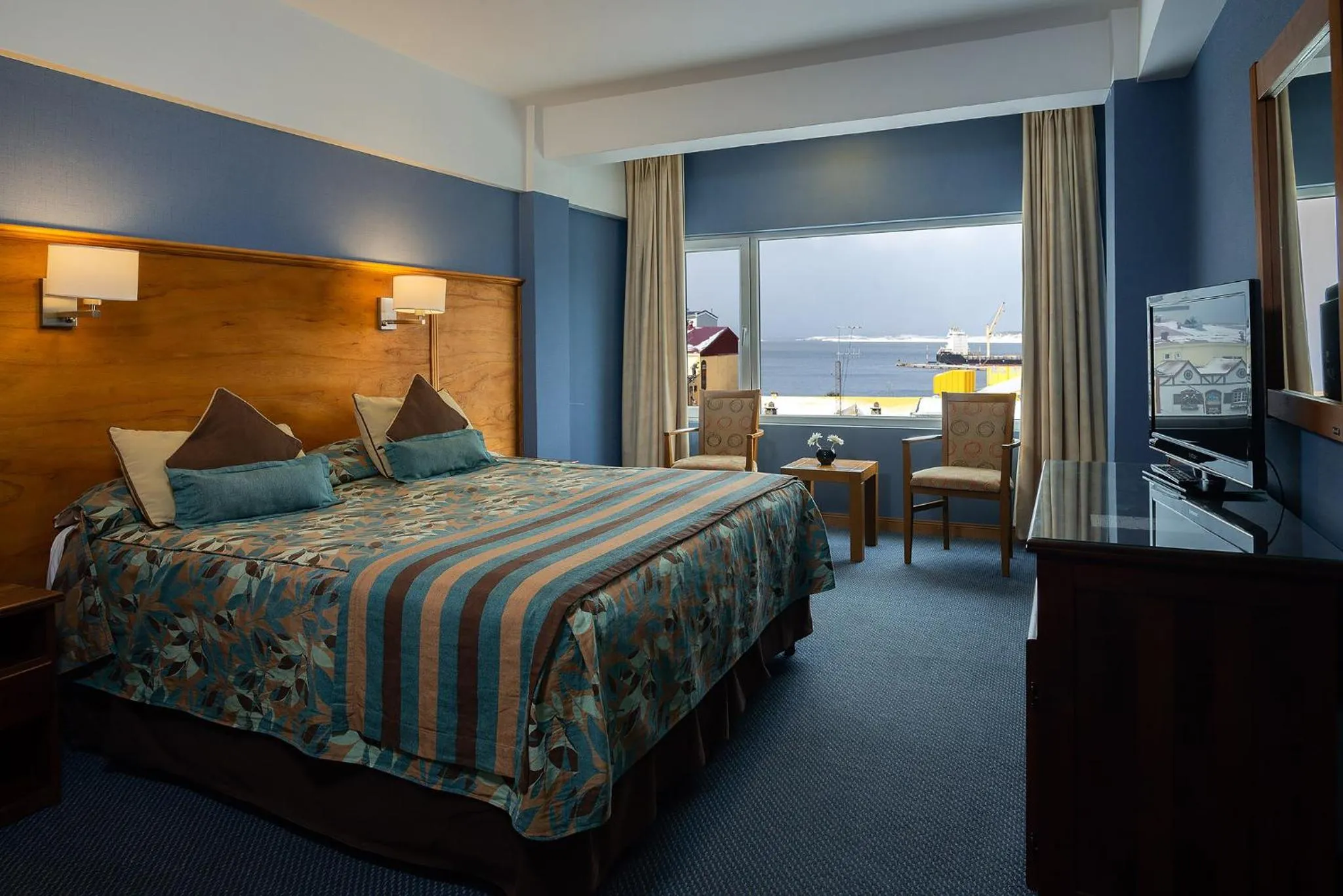 Bed in Hotel Tierra del Fuego