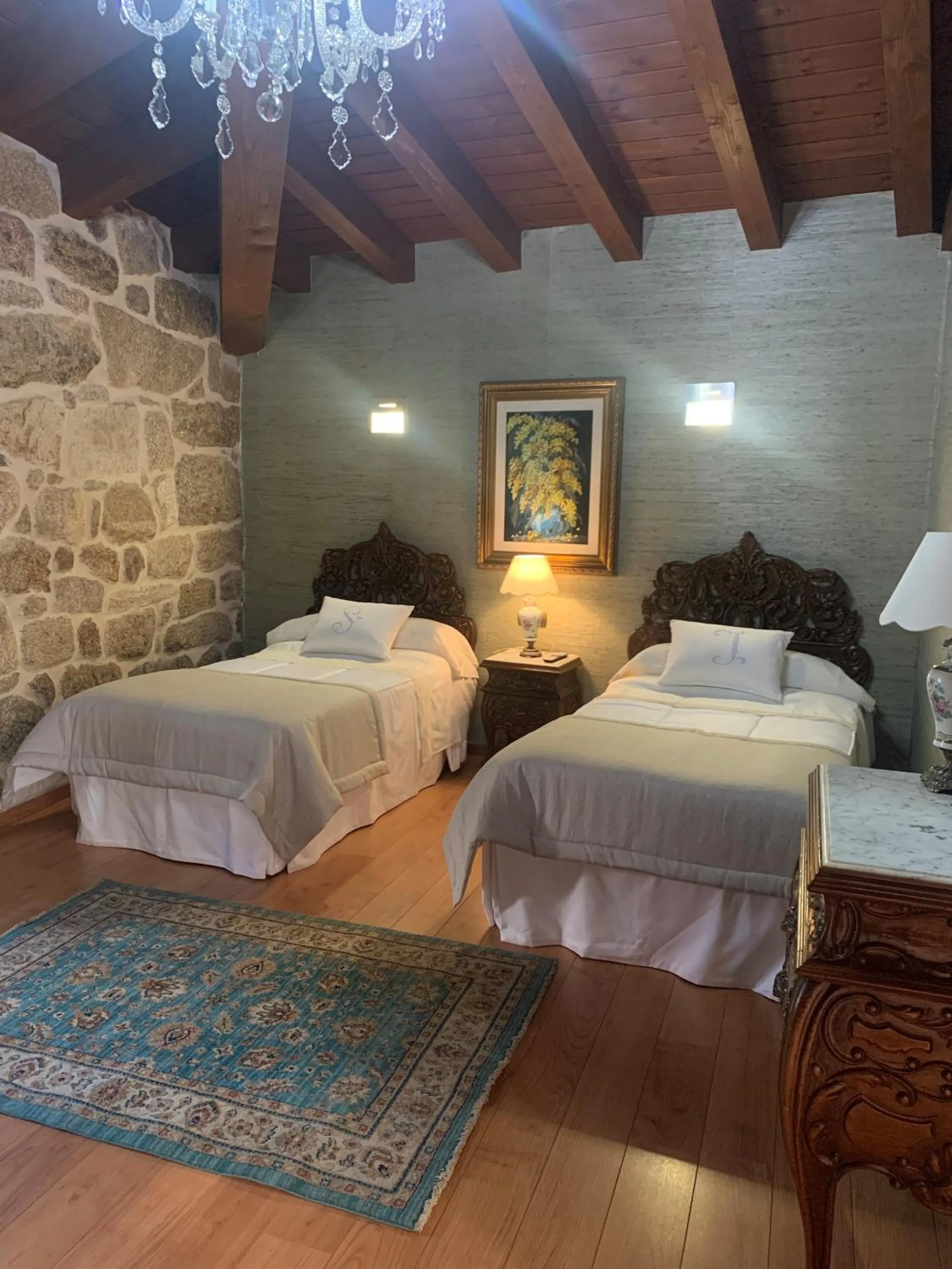 Twin Room with Private Bathroom in Hotel Rústico San Jaime