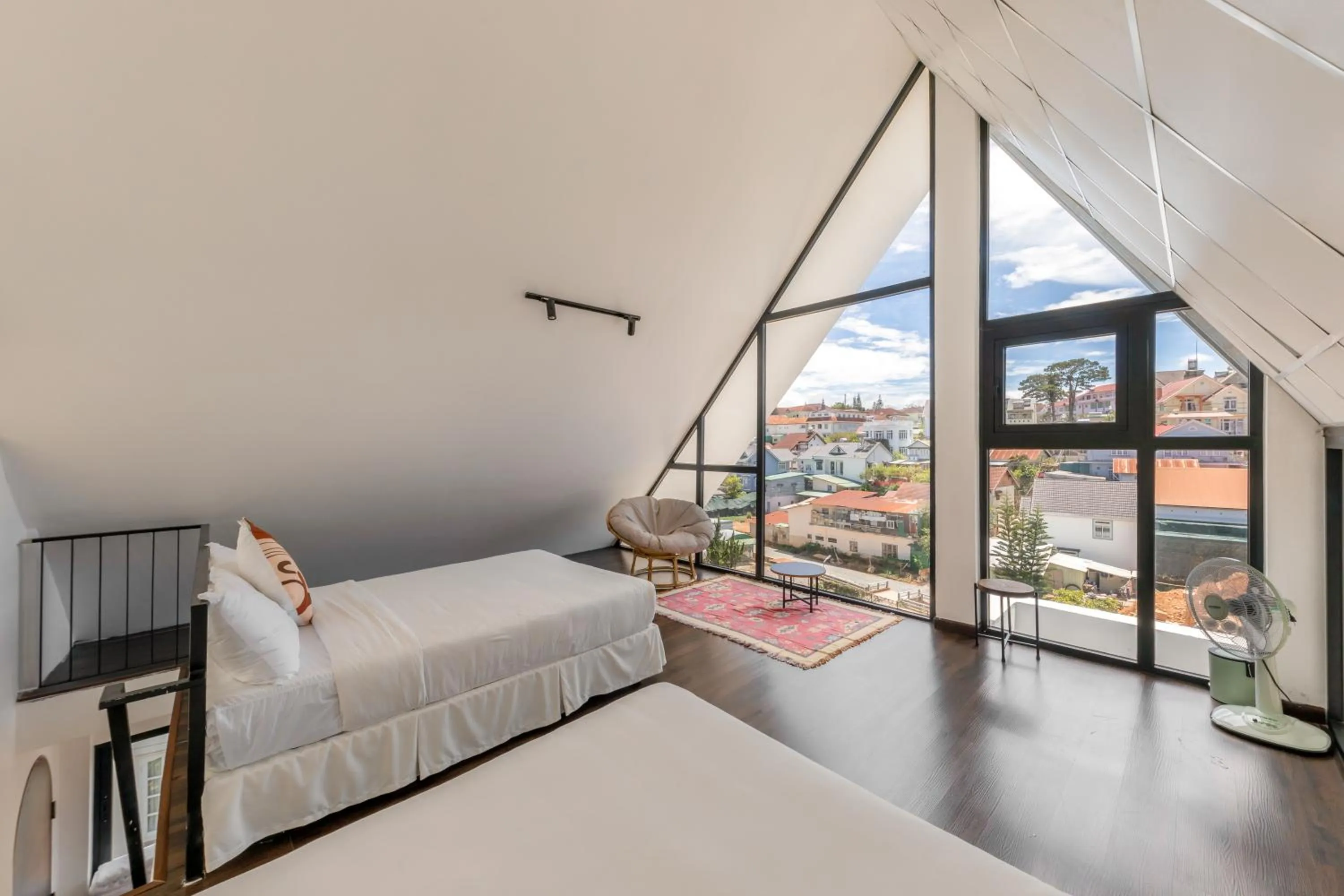 View (from property/room), Bed in D'Mai Xanh Boutique Hotel Da Lat