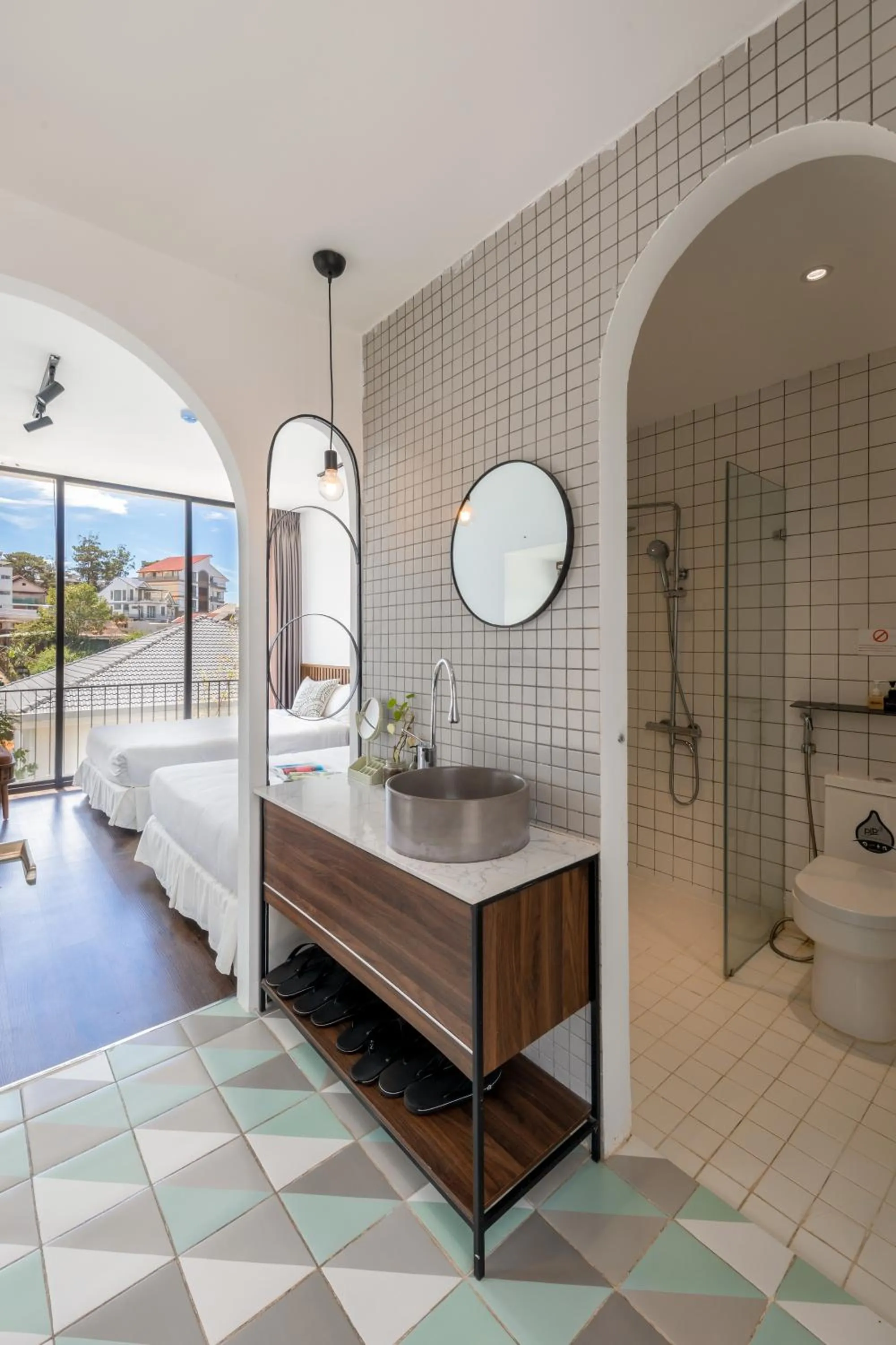 Shower in D'Mai Xanh Boutique Hotel Da Lat