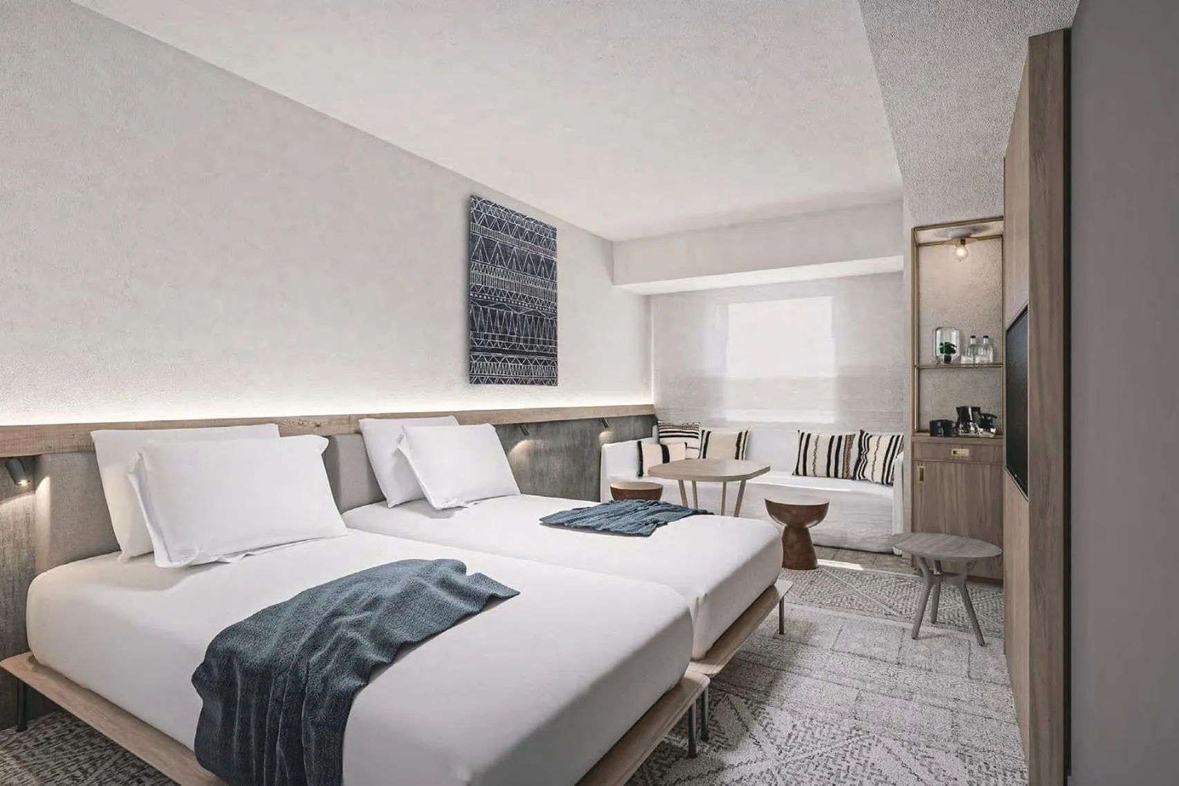 Bed in THE NEST Naha