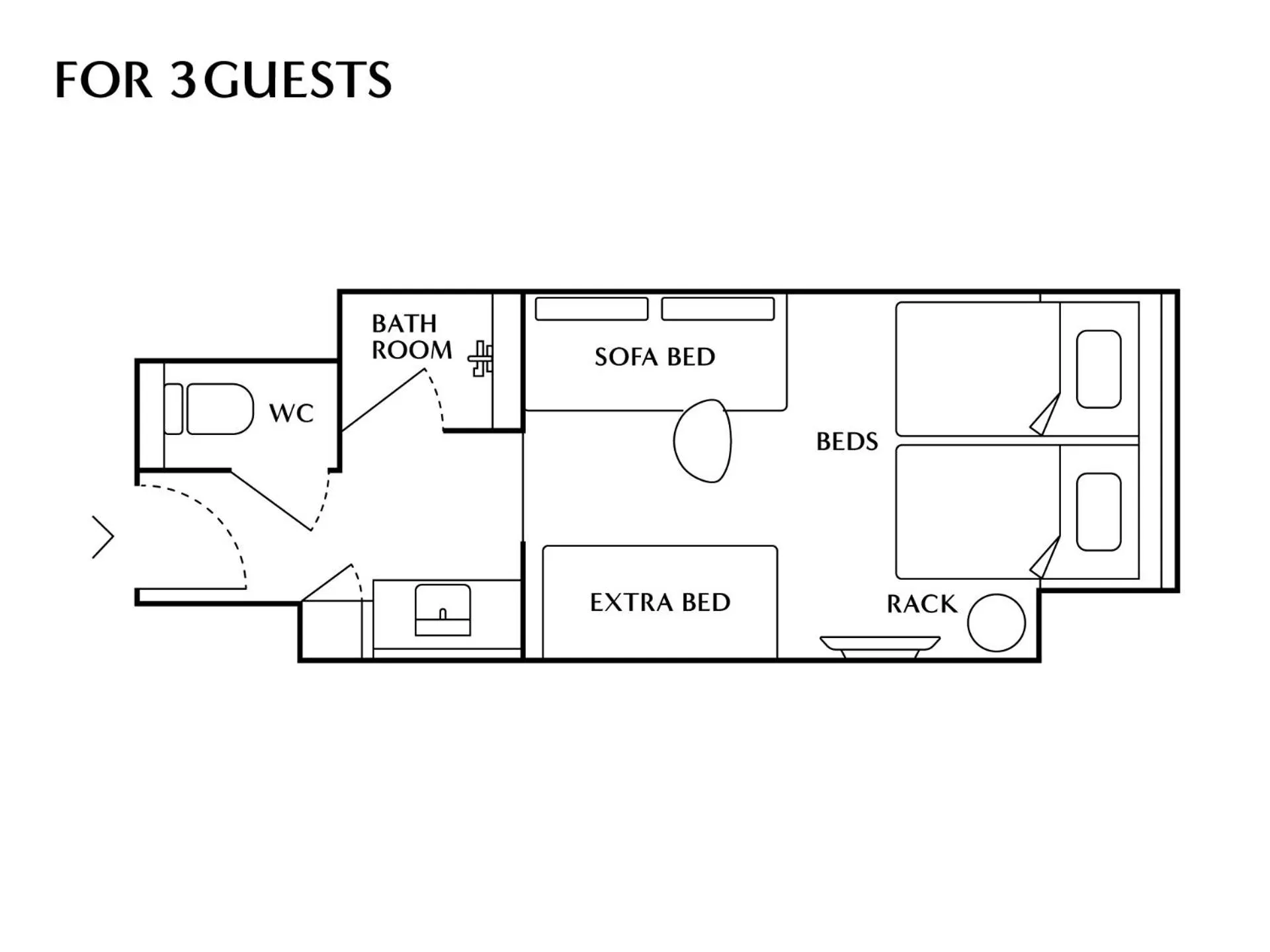 Floor plan in THE NEST Naha