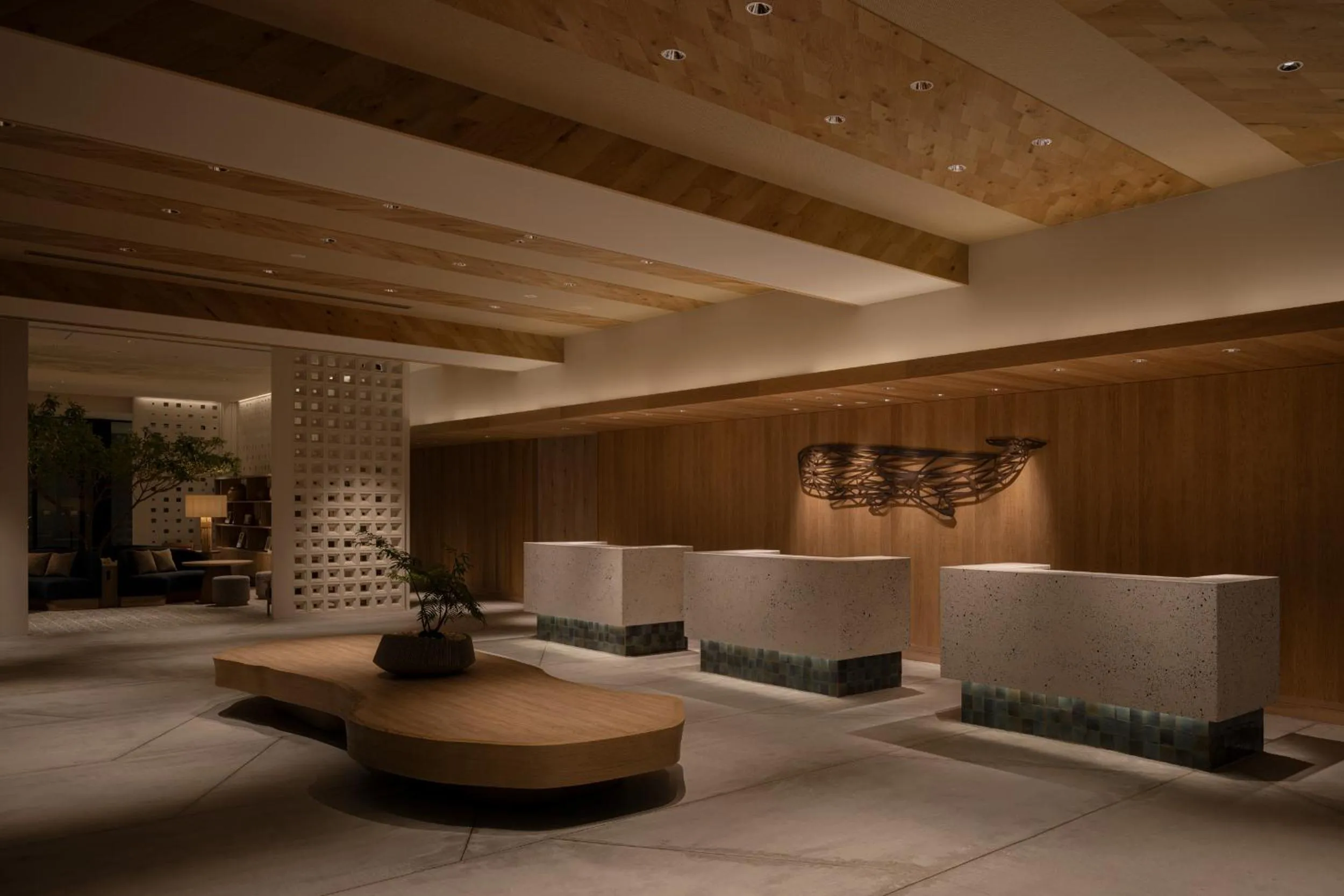 Lobby or reception in THE NEST Naha