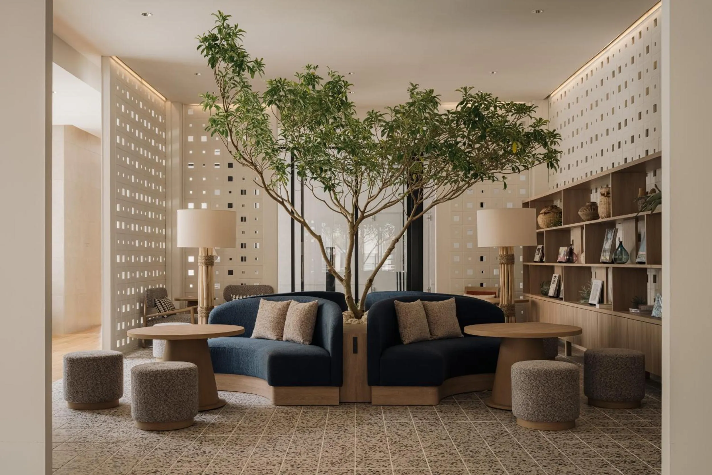 Lobby or reception in THE NEST Naha