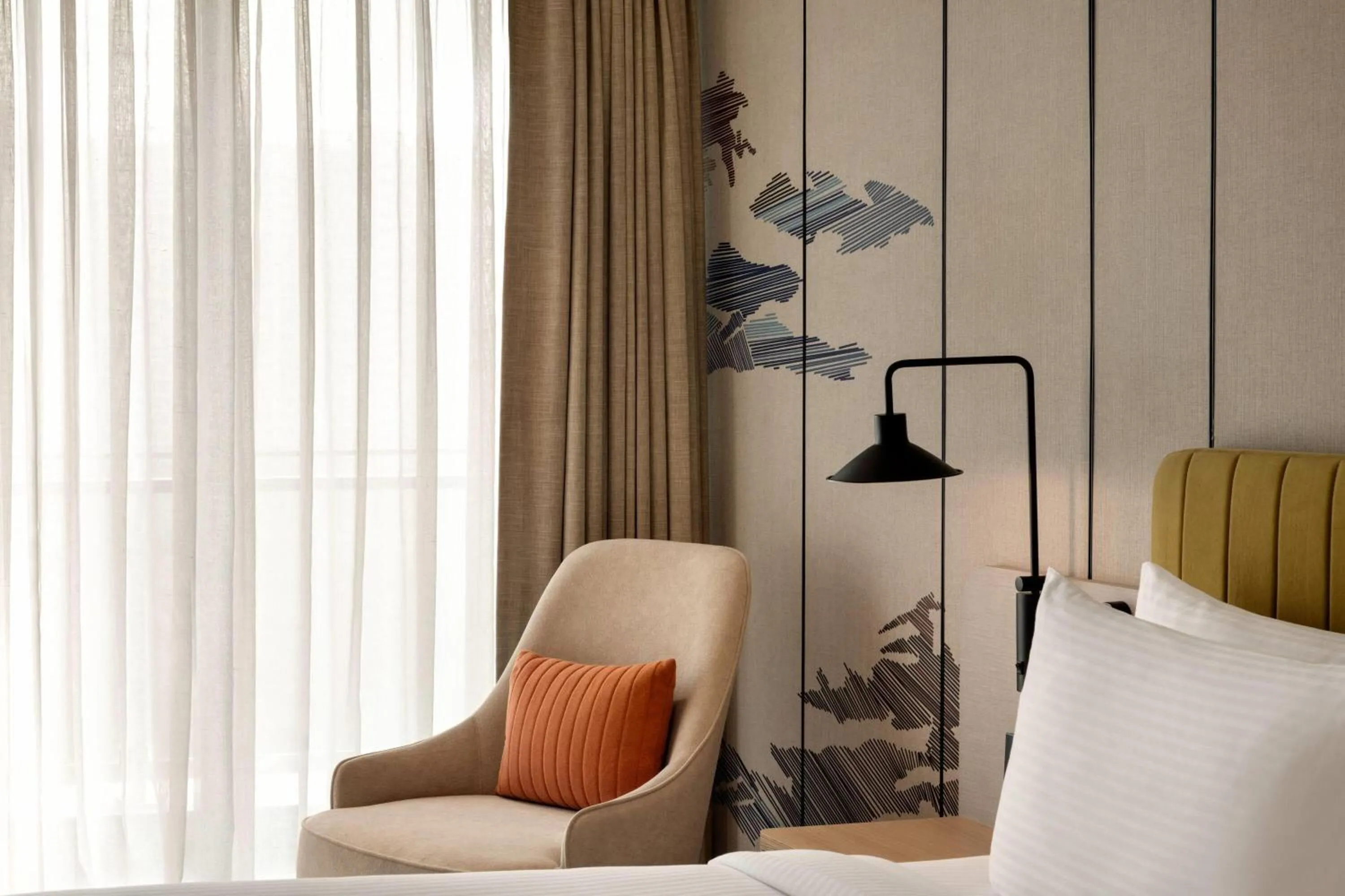 Photo of the whole room, Bed in Ramada Encore by Wyndham Gurugram Dwarka Expressway