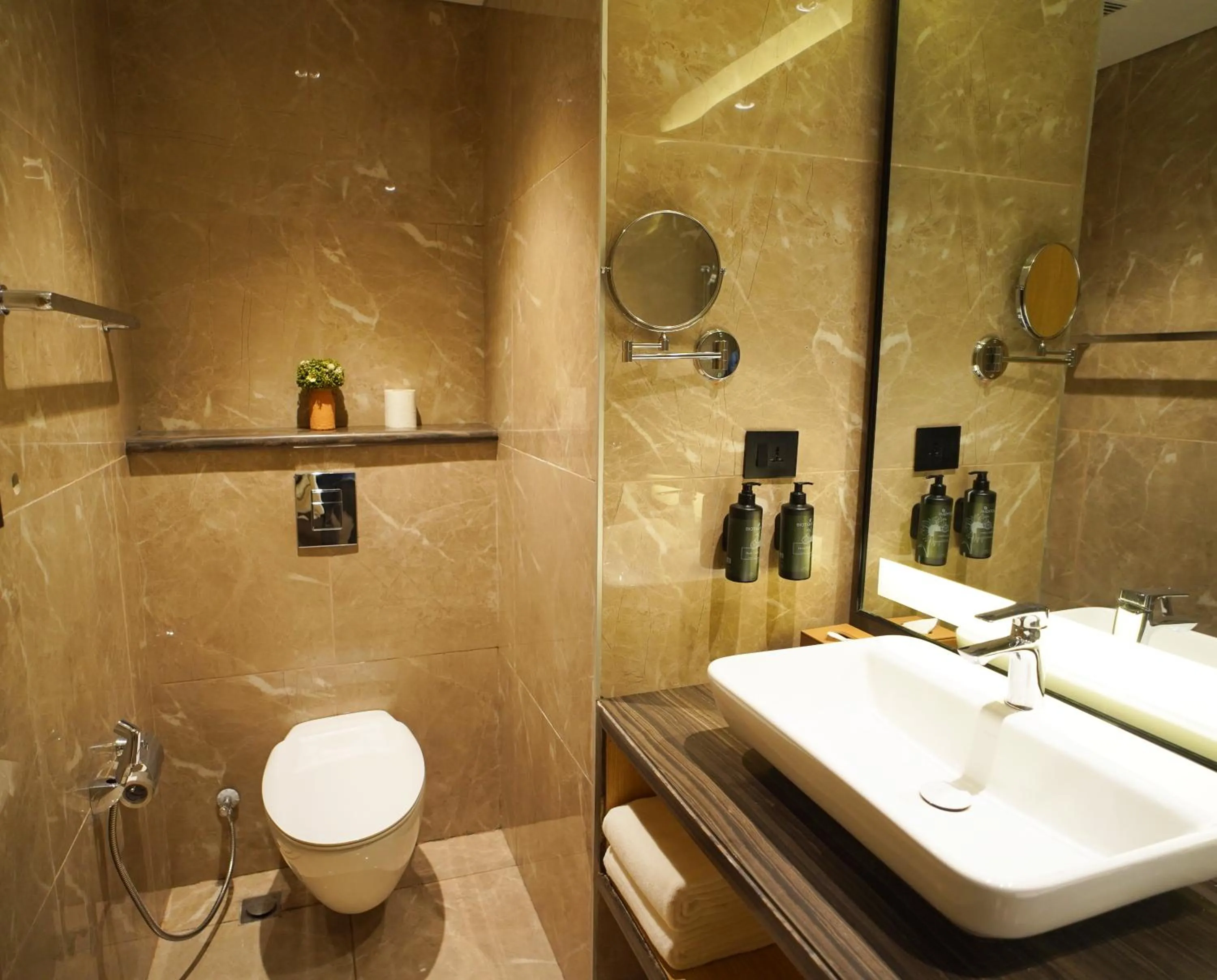 Bathroom in Ramada Encore by Wyndham Gurugram Dwarka Expressway