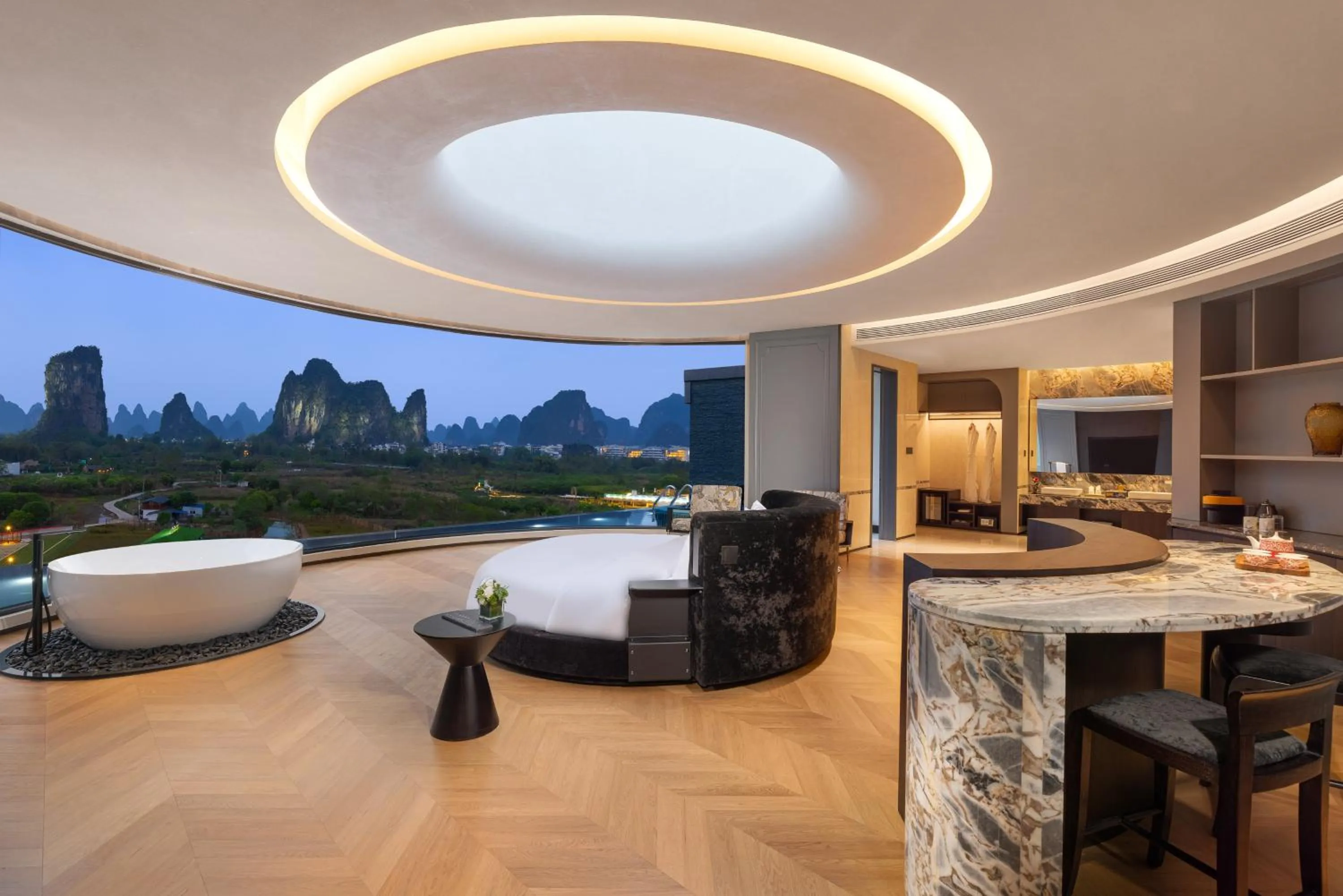 Photo of the whole room in voco Guilin Yangshuo