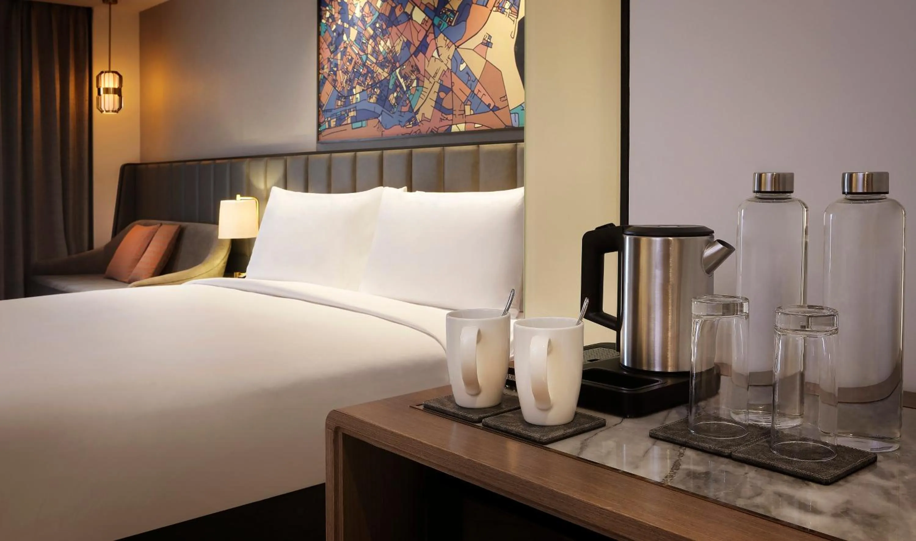 Coffee/tea facilities, Bed in Crowne Plaza Lucknow by IHG