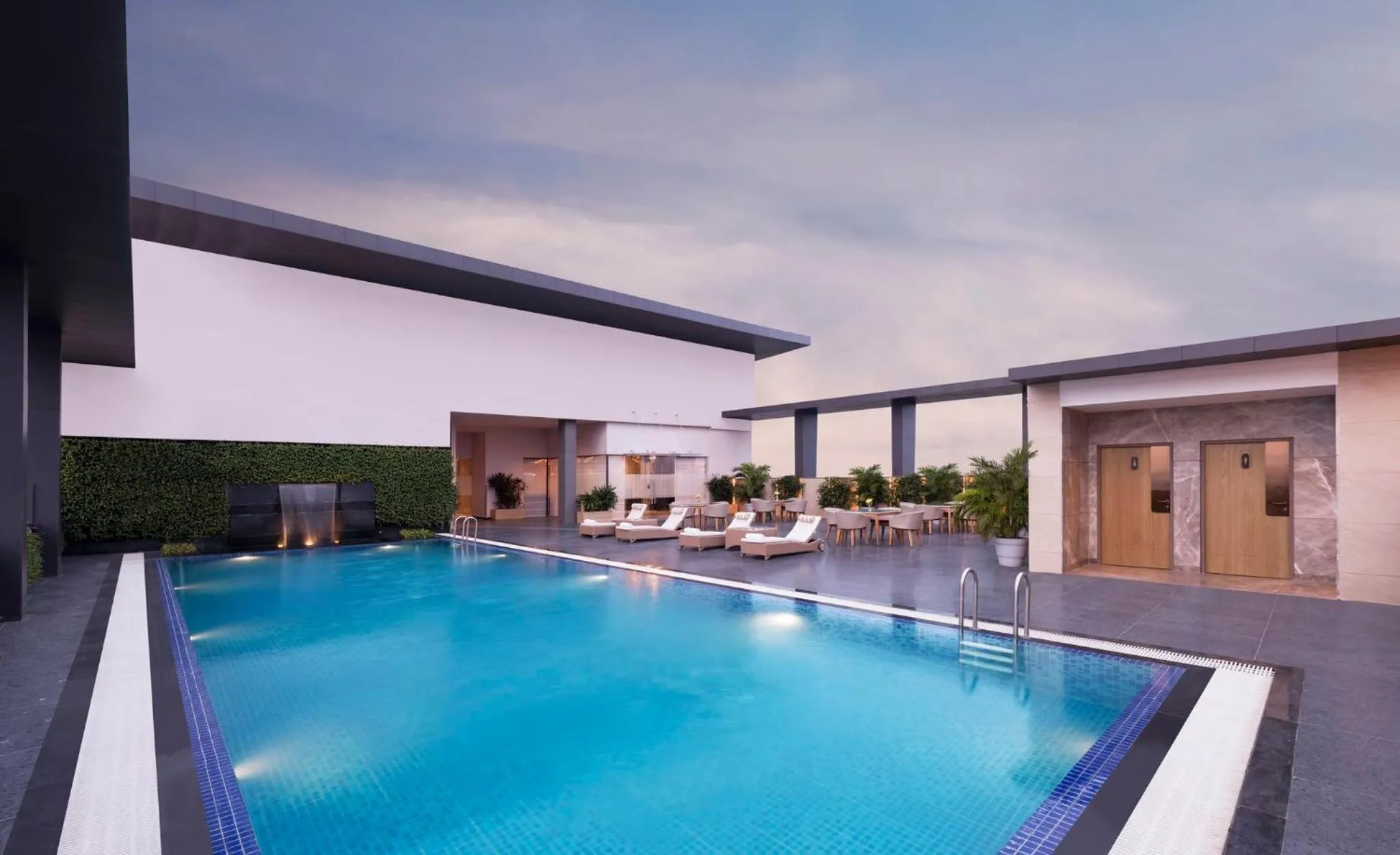 Swimming pool in Crowne Plaza Lucknow by IHG