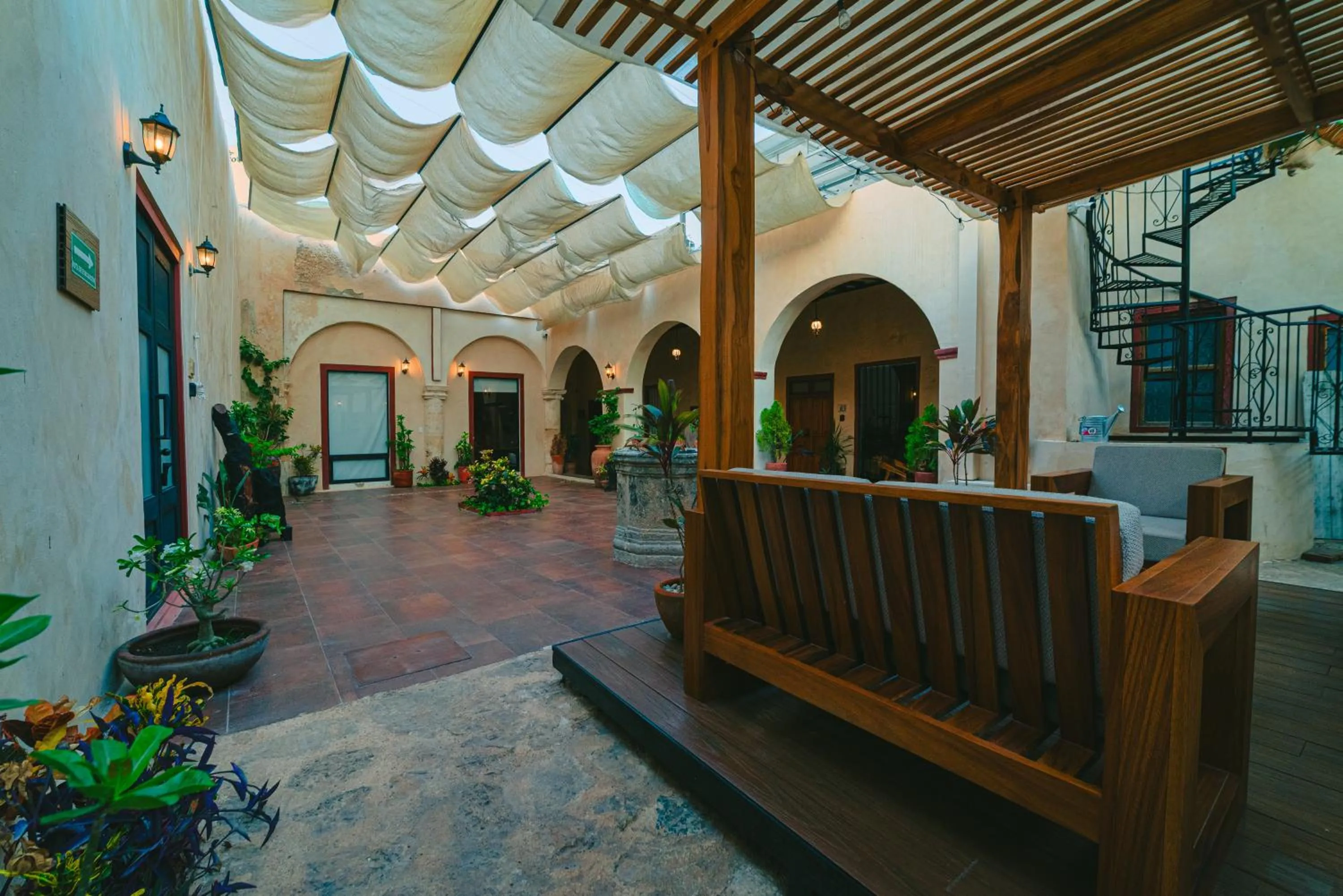 Patio in Hotel Boutique Casa Lanz XVII