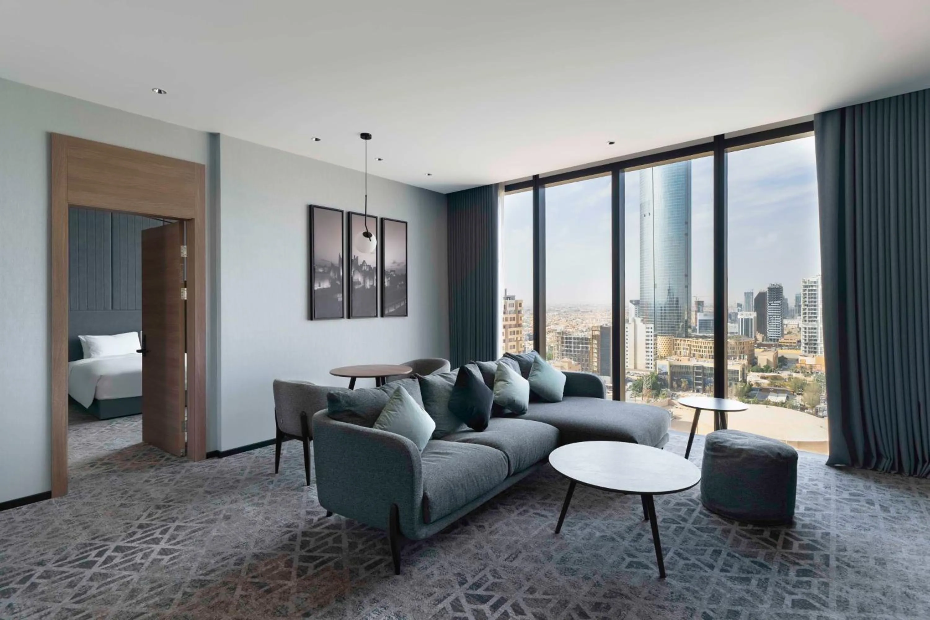 Photo of the whole room, Bed in Radisson Blu Hotel, Riyadh Al Sahafa