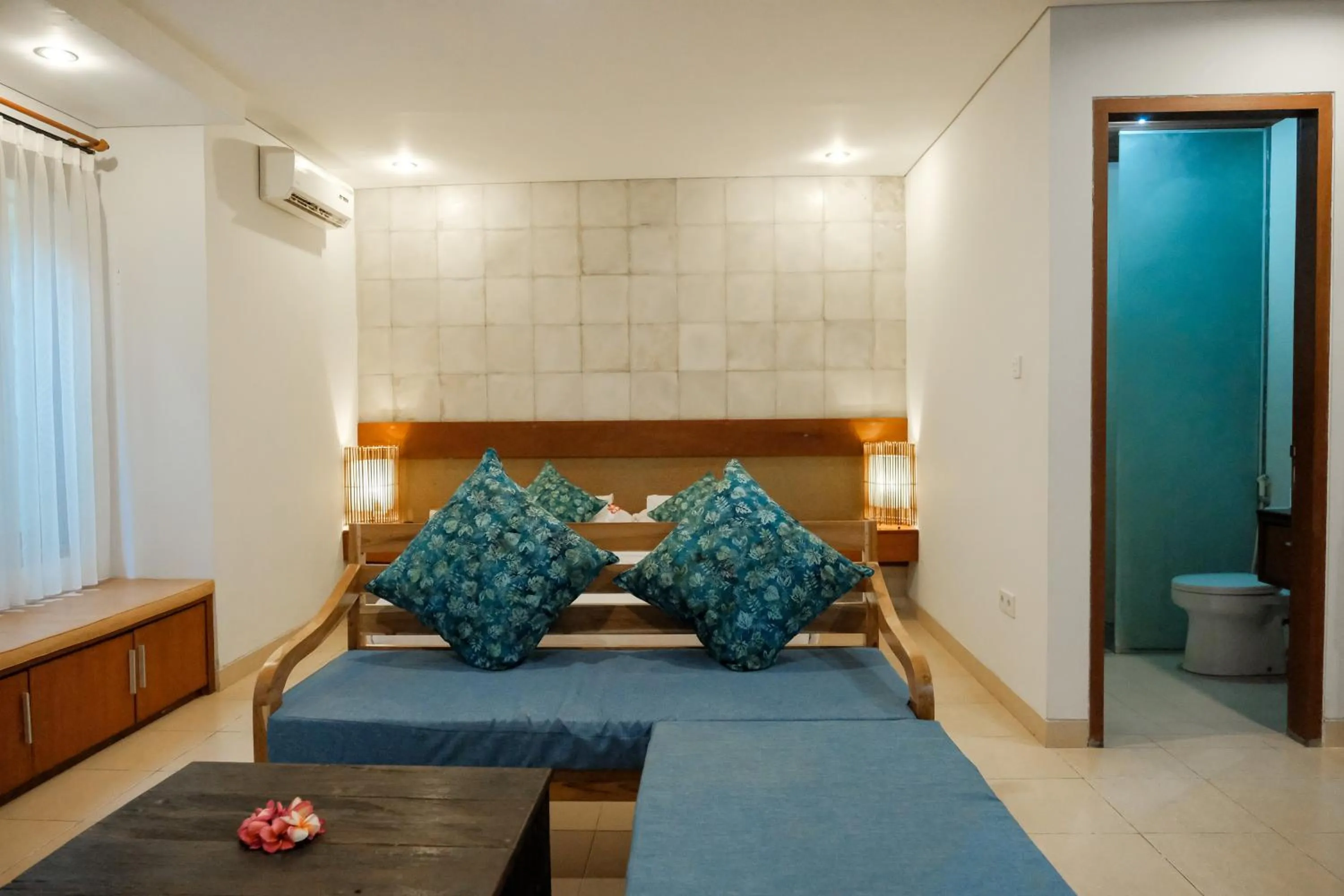 Bed in Semarandana Bedrooms and Pool