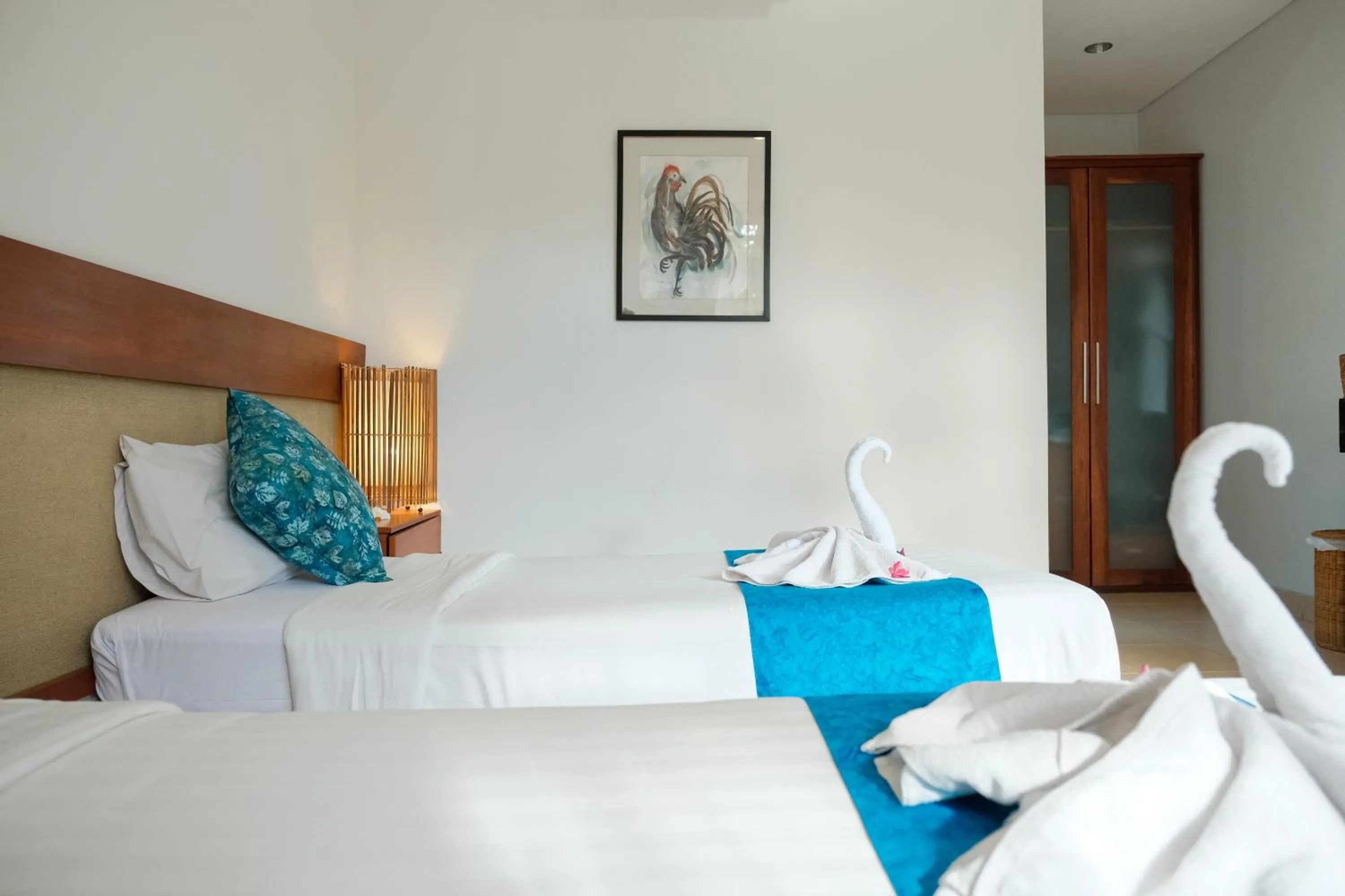 Bed in Semarandana Bedrooms and Pool