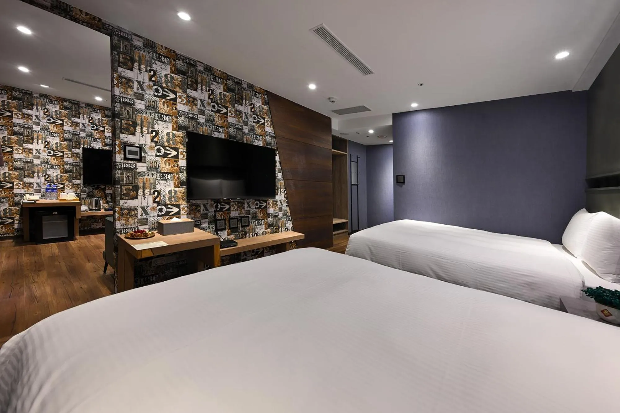 Bed in 綺樂文旅 開封館 Le Room Hotel Kaifeng