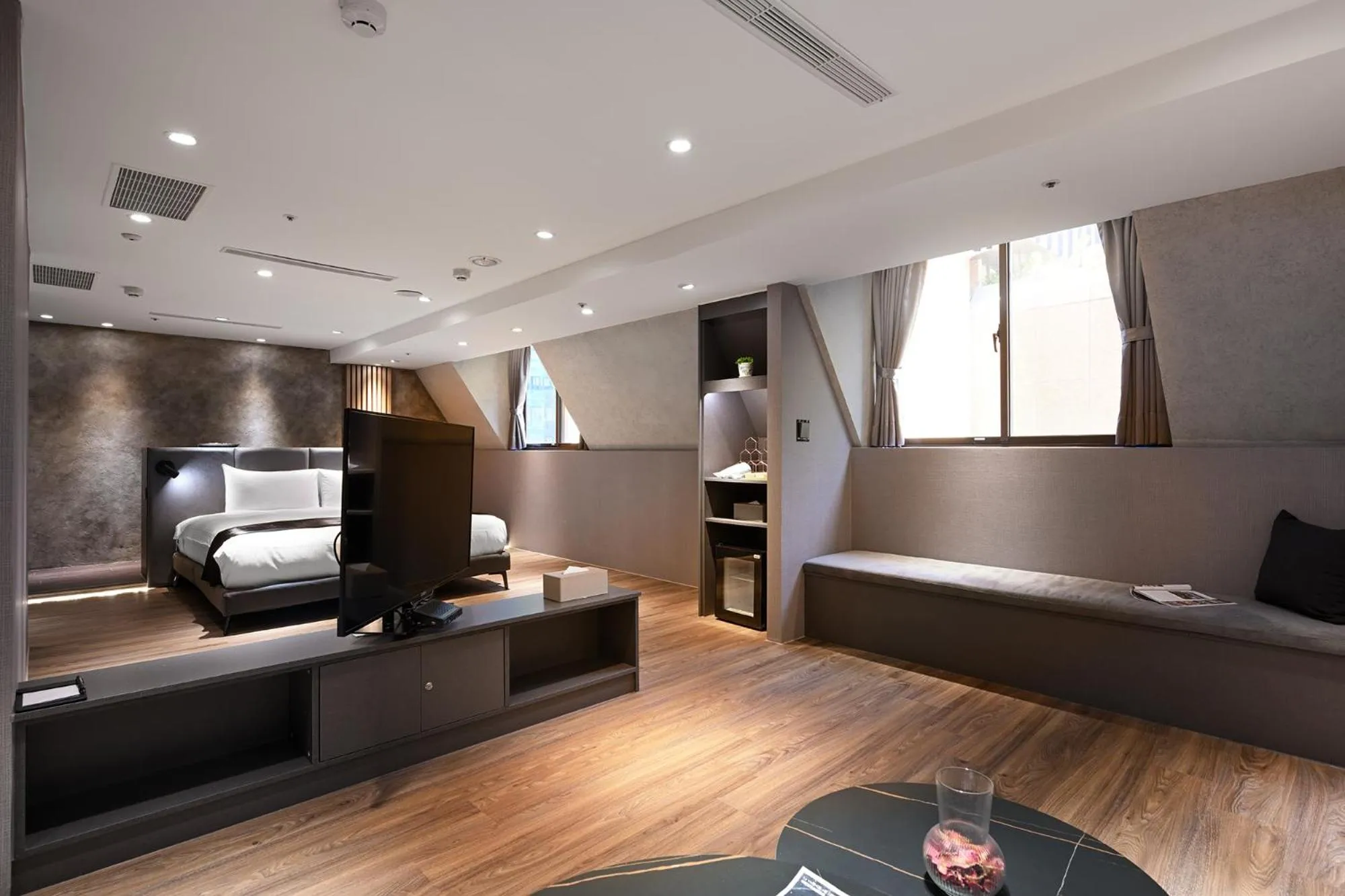 Bed in 綺樂文旅 開封館 Le Room Hotel Kaifeng