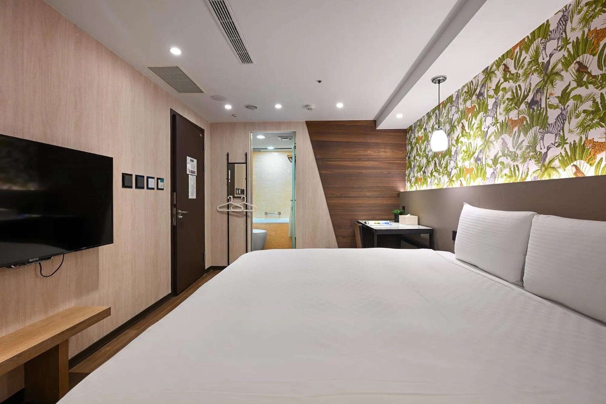Bed in 綺樂文旅 開封館 Le Room Hotel Kaifeng