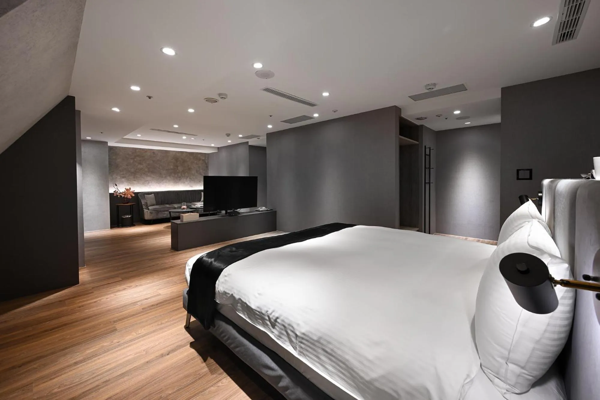 Bed in 綺樂文旅 開封館 Le Room Hotel Kaifeng