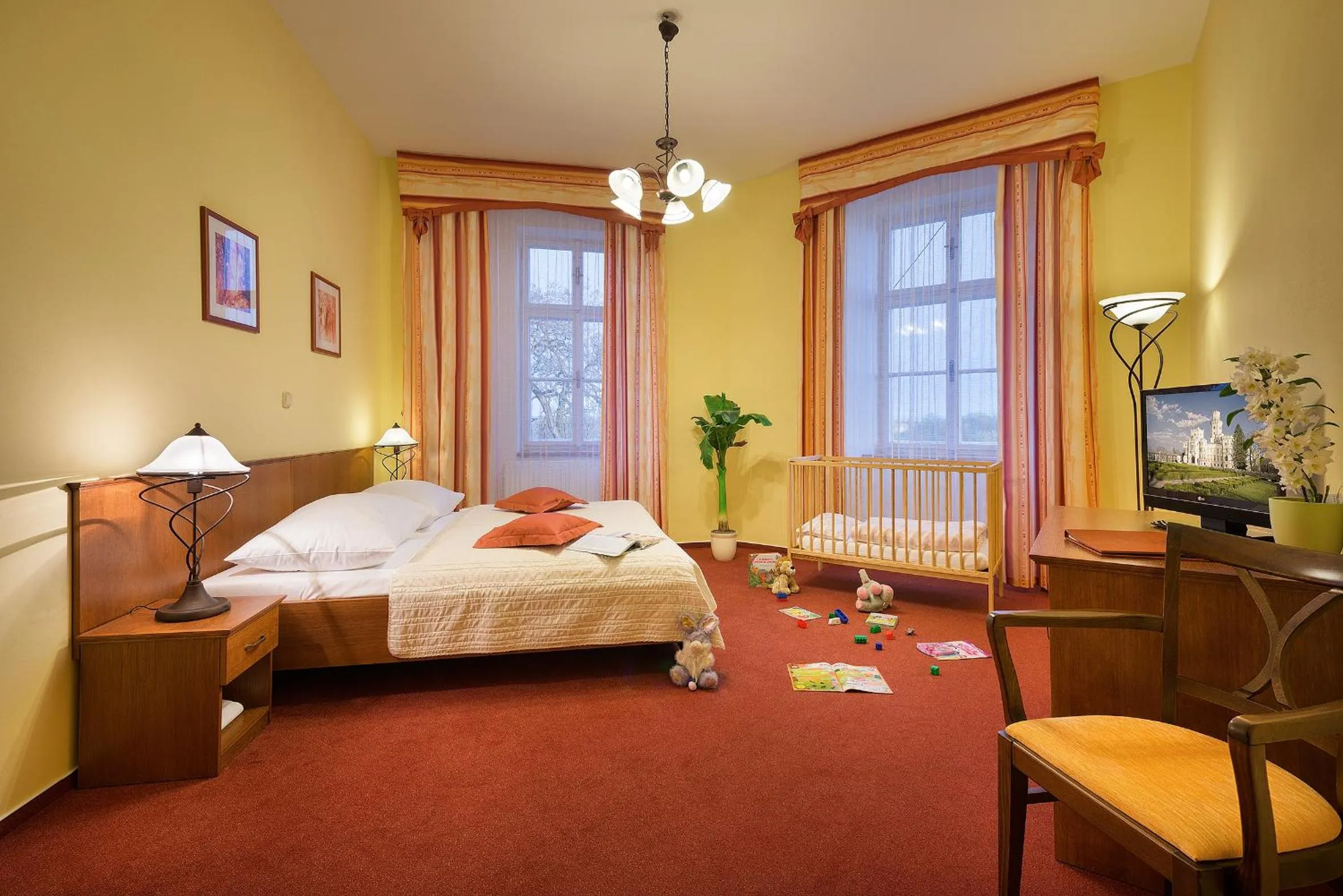 Bedroom, Bed in Residence Knížecí Dvůr