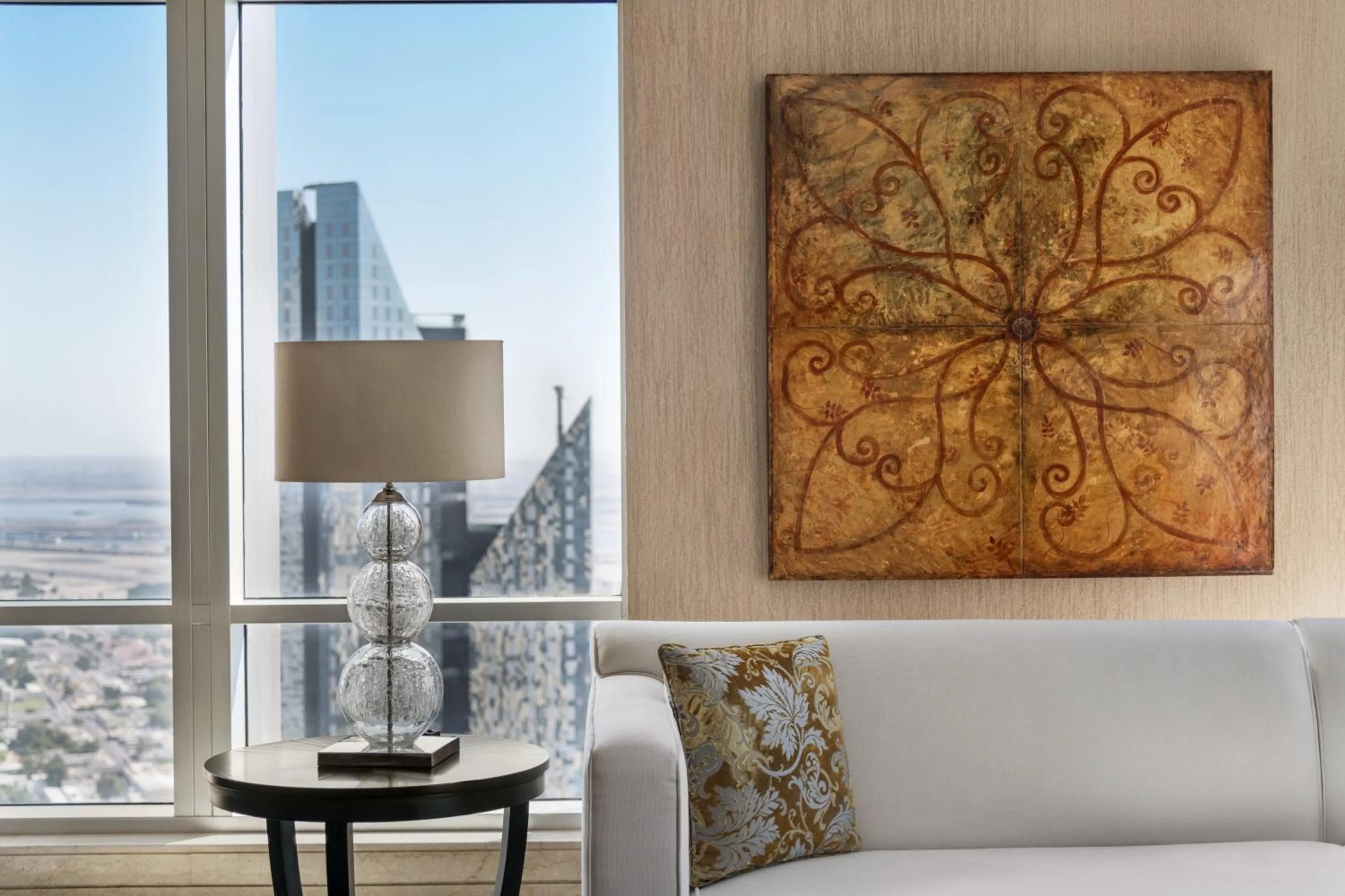 Living room in Shangri-La Apartments