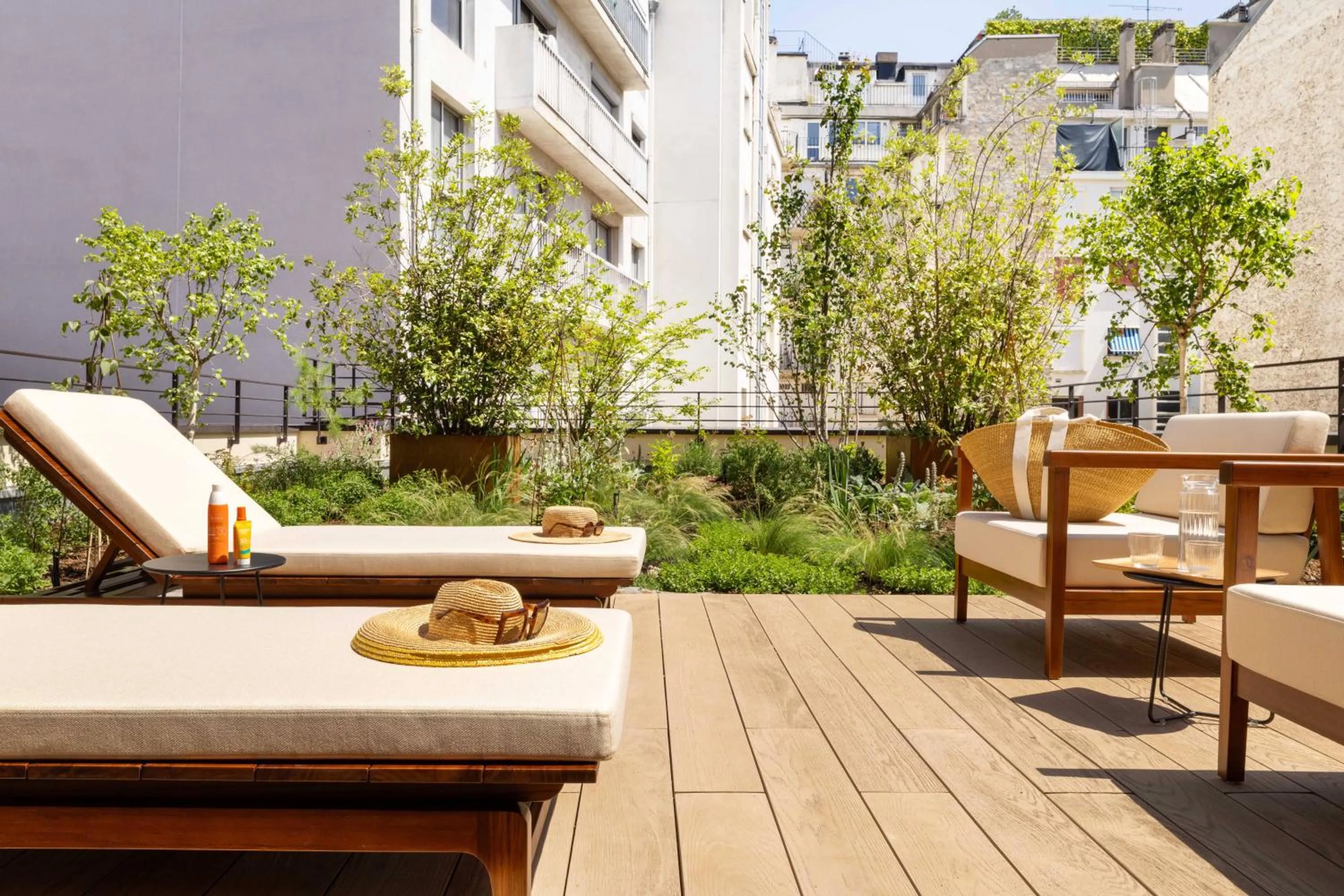 Patio in Belinda Hôtel & Spa
