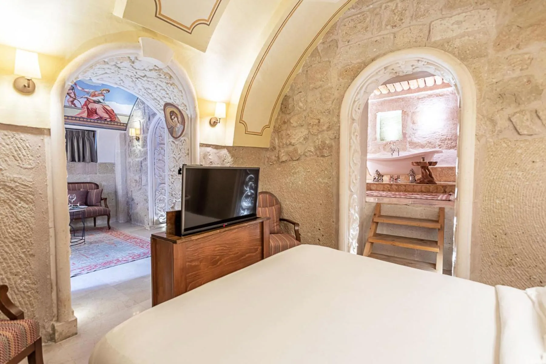 Bedroom, Bed in Exedra Cappadocia