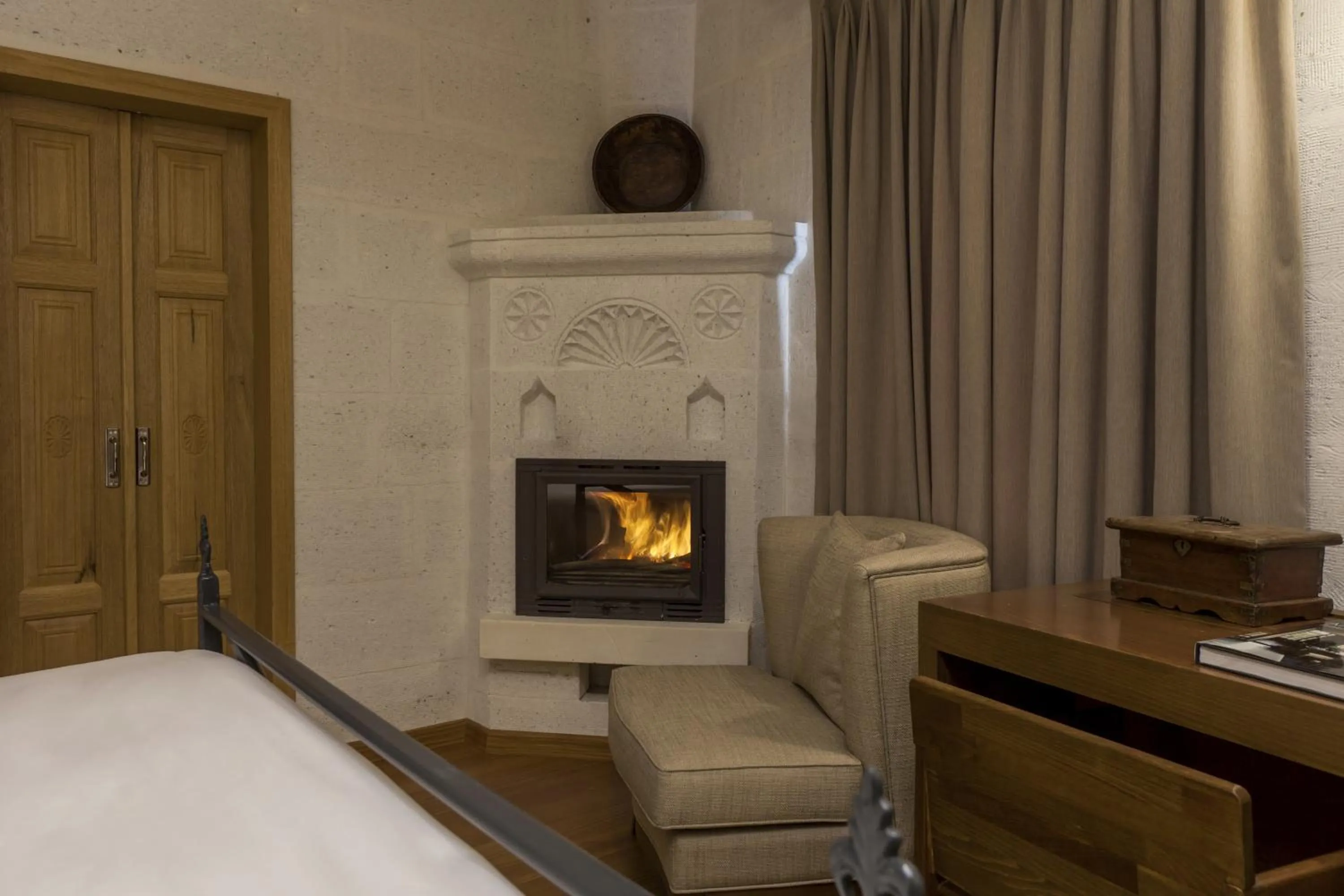 Decorative detail, Bed in Exedra Cappadocia