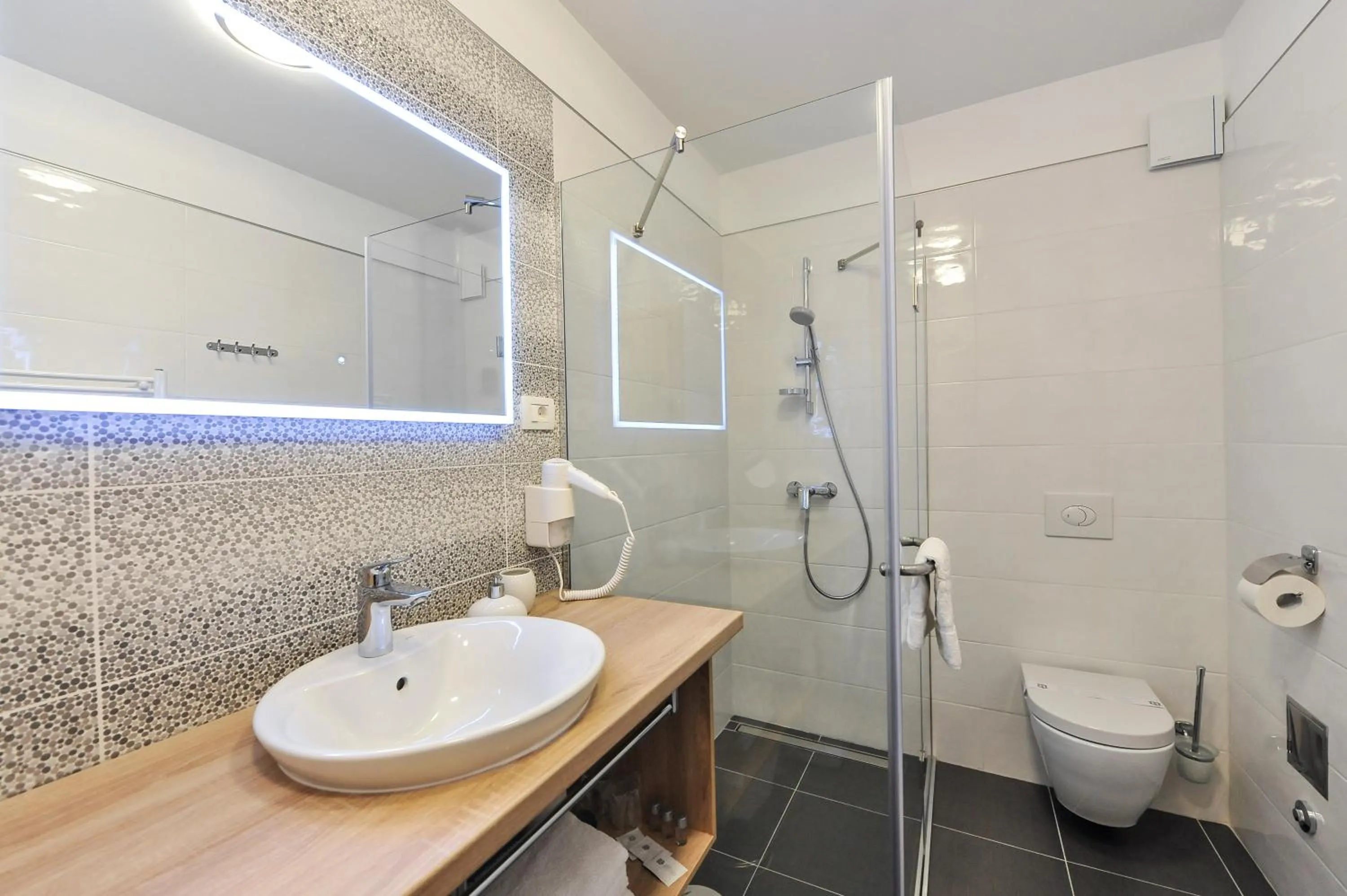 Shower in Luka Residence Apartments