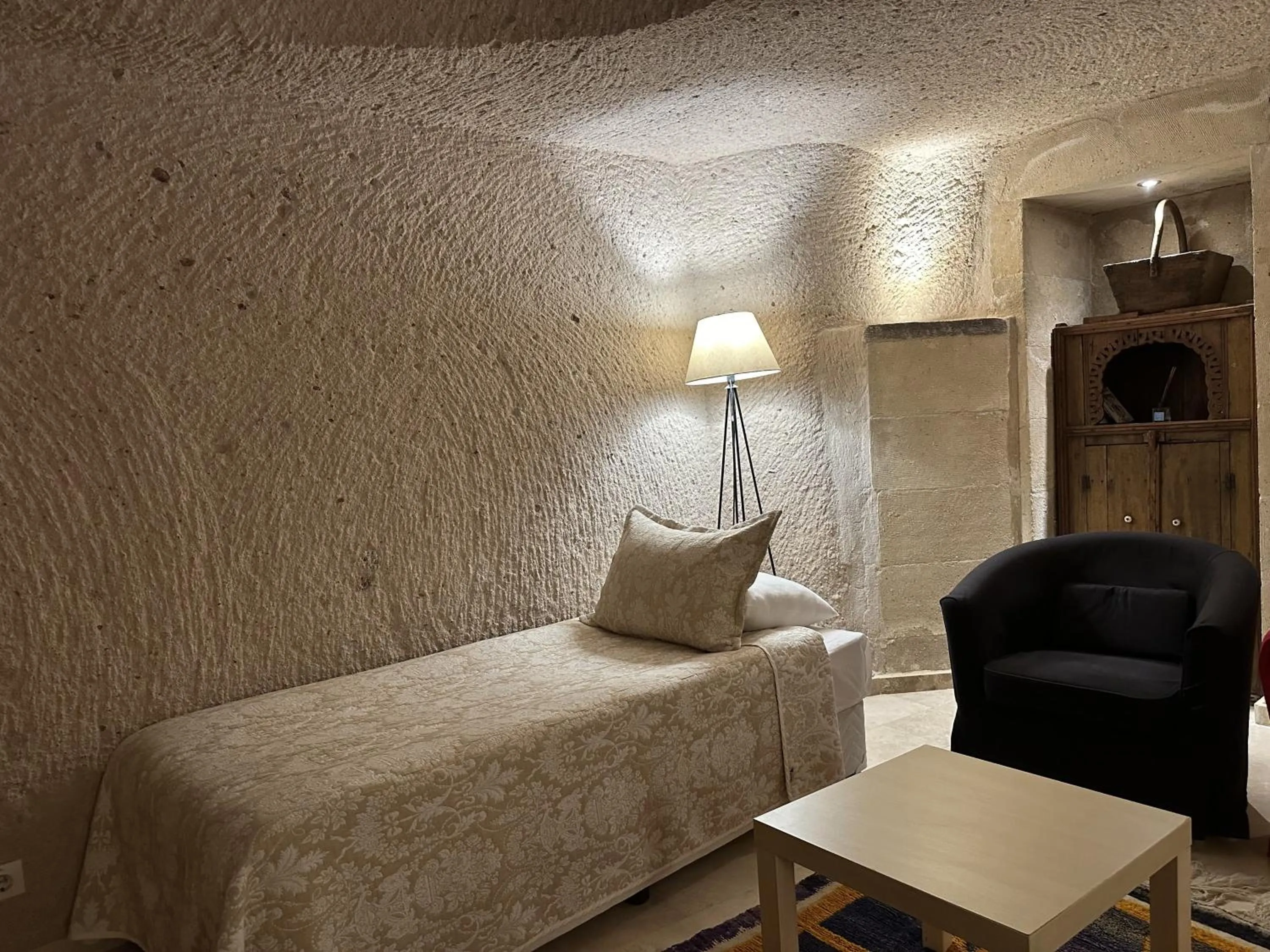 Bed in Kistar Cave Hotel