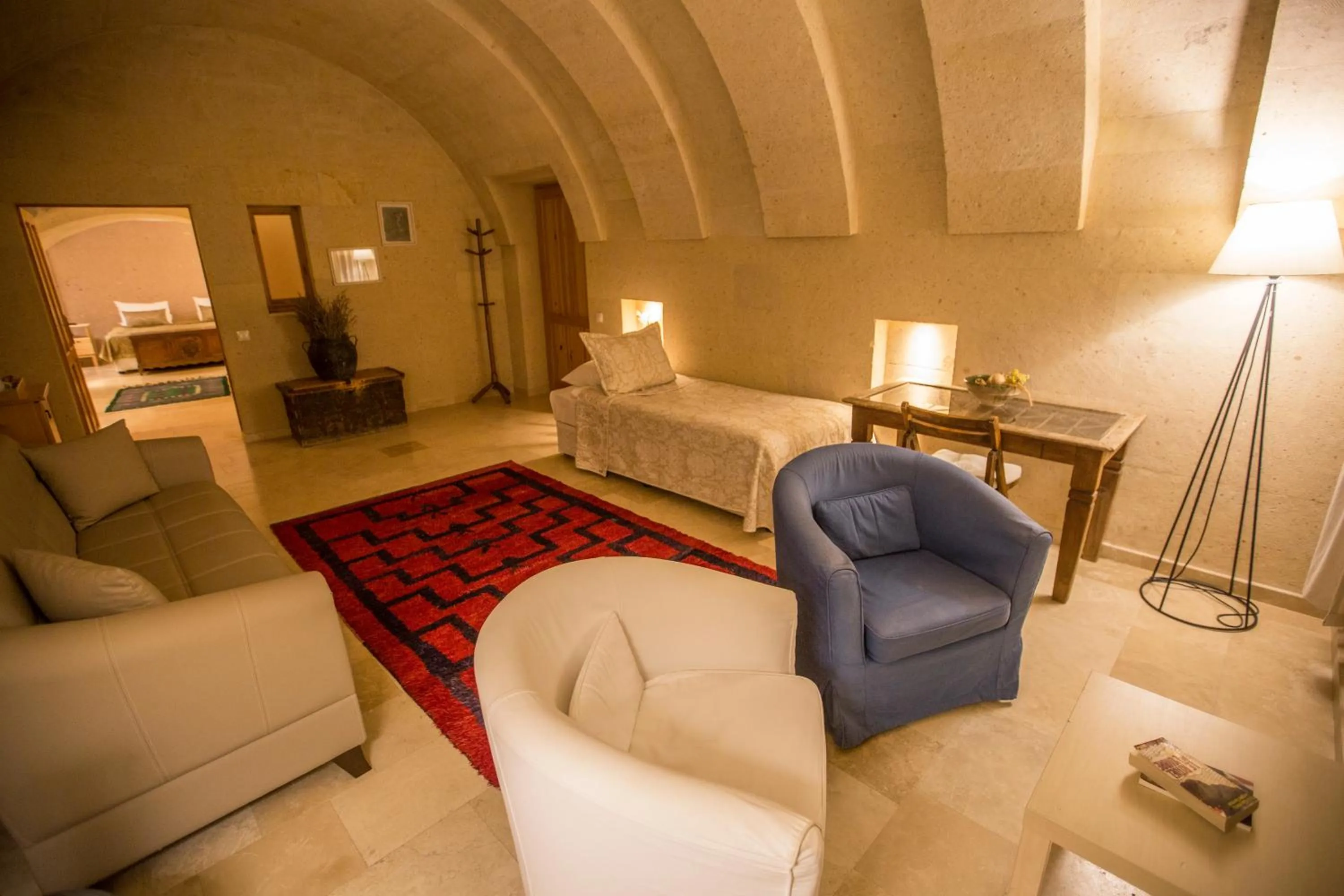 Seating area in Kistar Cave Hotel