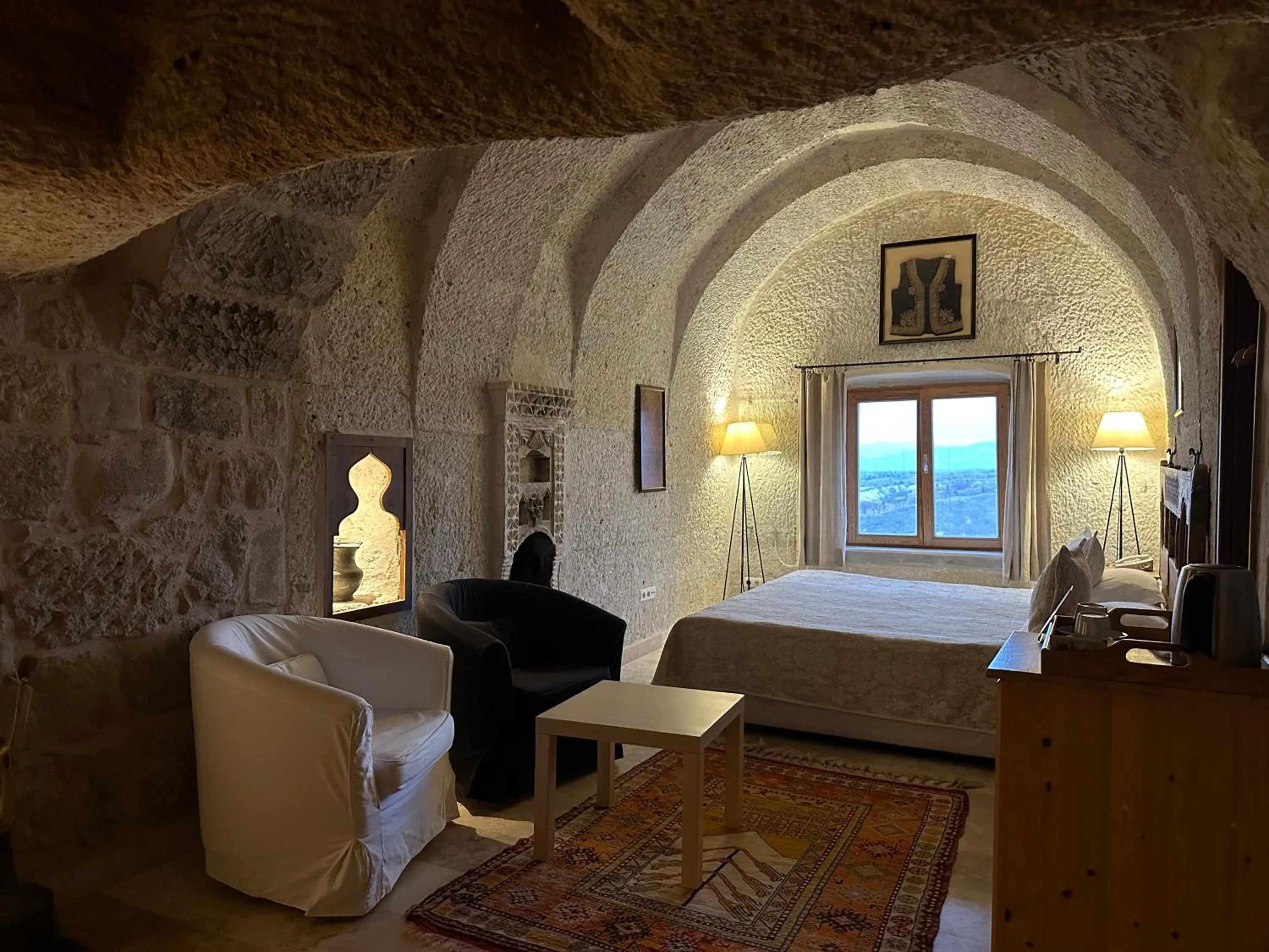 Bed in Kistar Cave Hotel