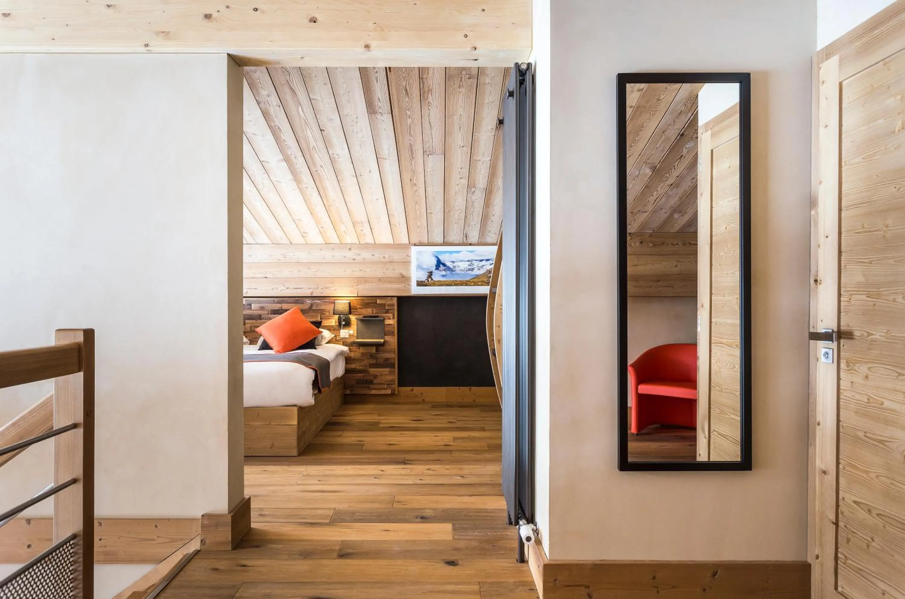 Bedroom, Bed in Hôtel Saint Charles Val Cenis