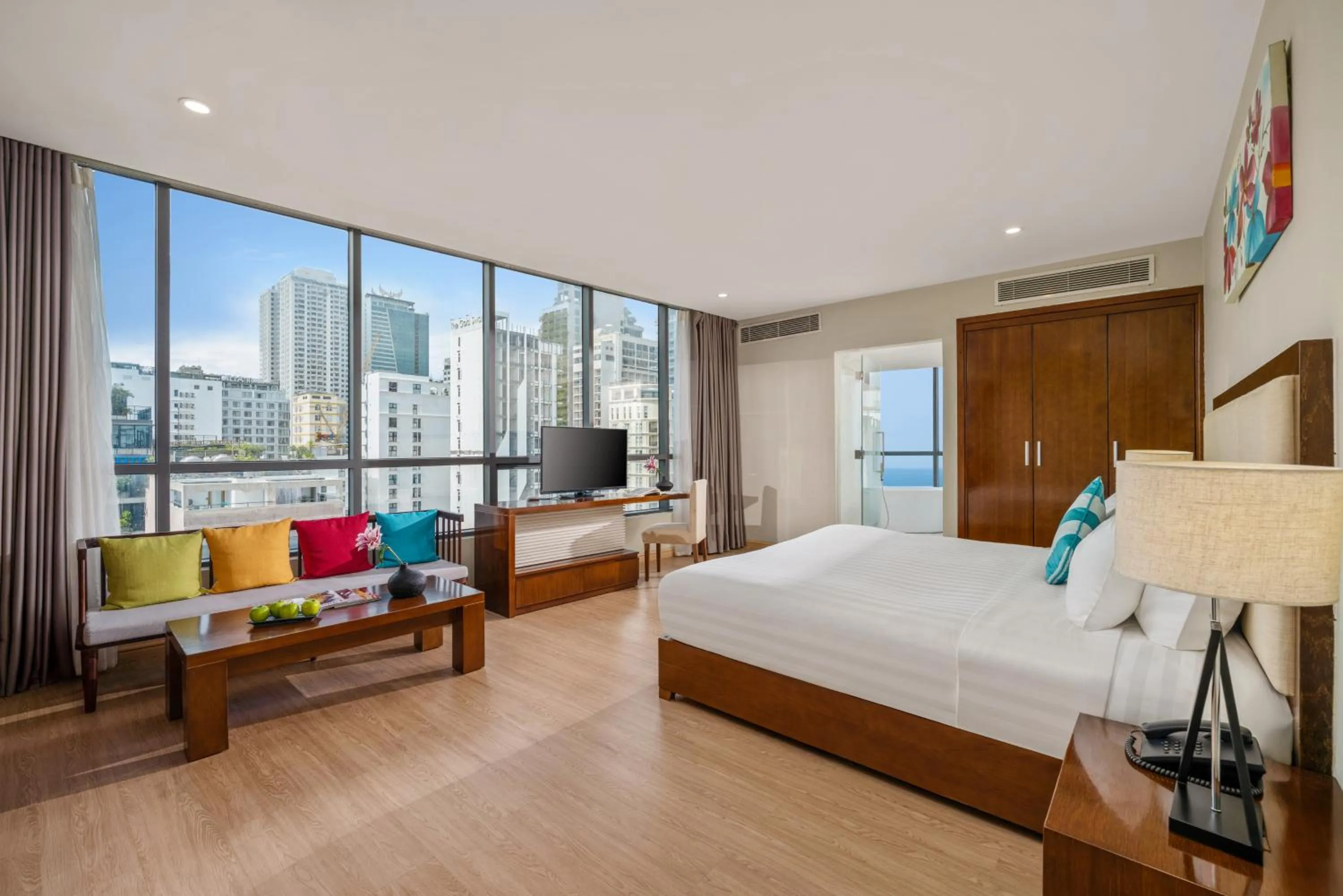 Bed in Avatar Danang Hotel