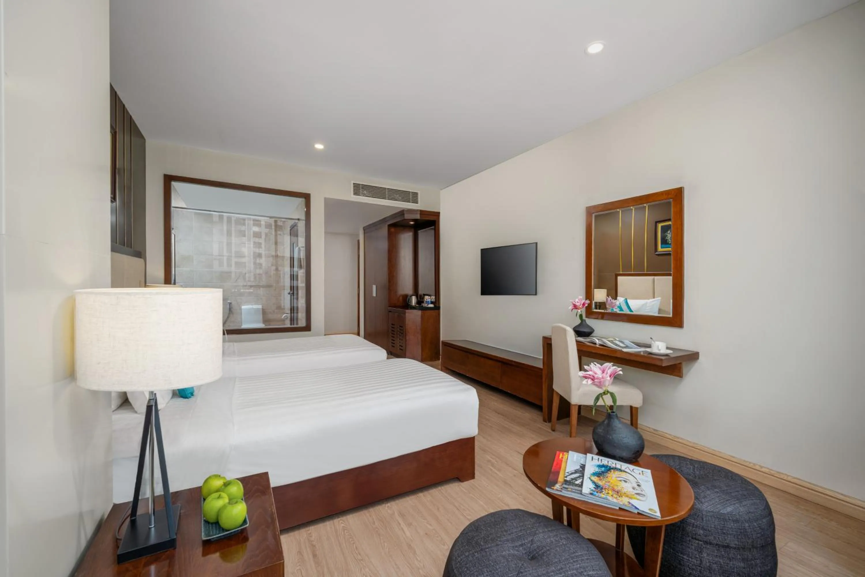 Bed in Avatar Danang Hotel