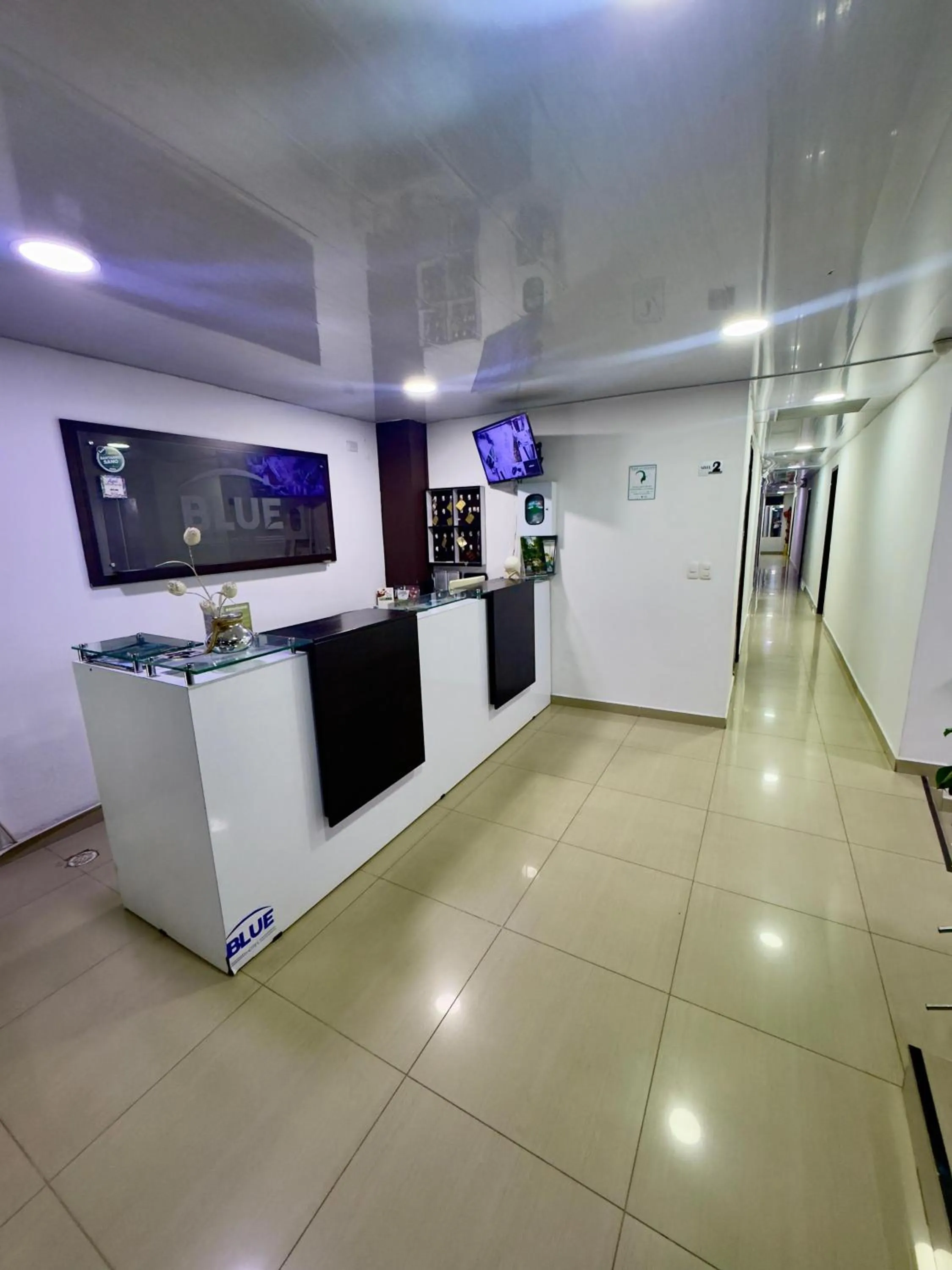 Lobby or reception in Hotel Blue