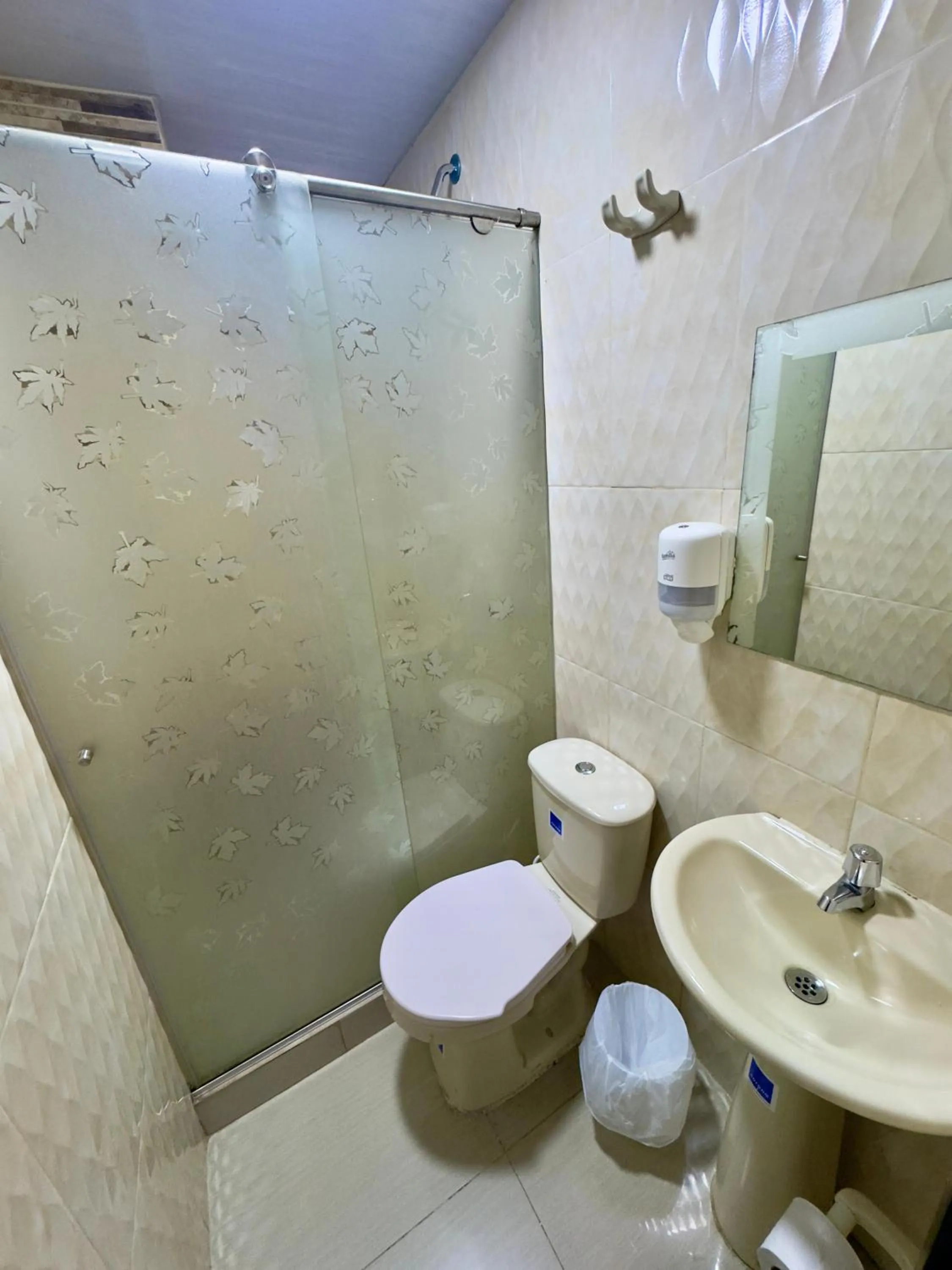 Shower in Hotel Blue